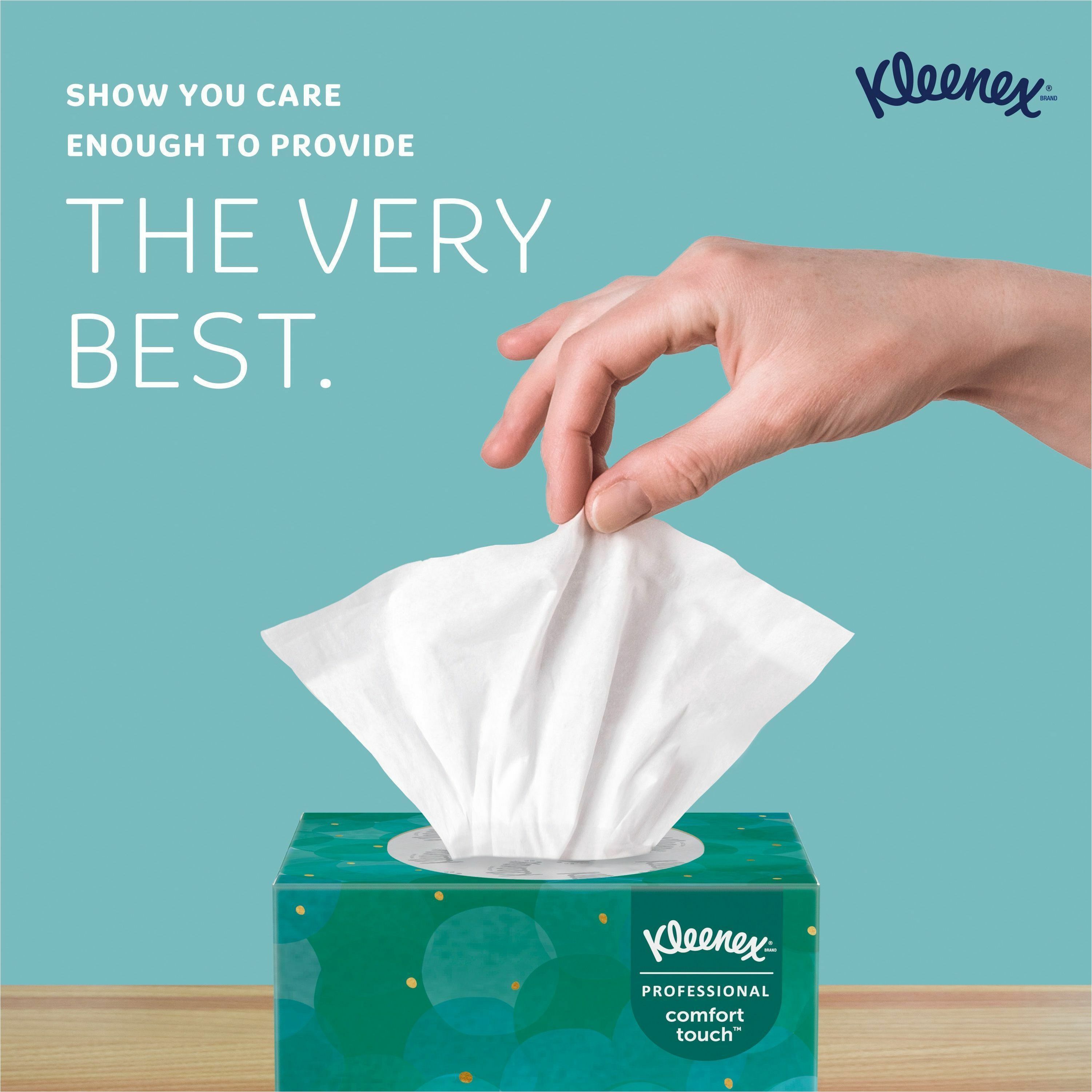 Kleenex 2 Ply Facial Tissue Flat 100 Tissues Per Box Pack Of 5