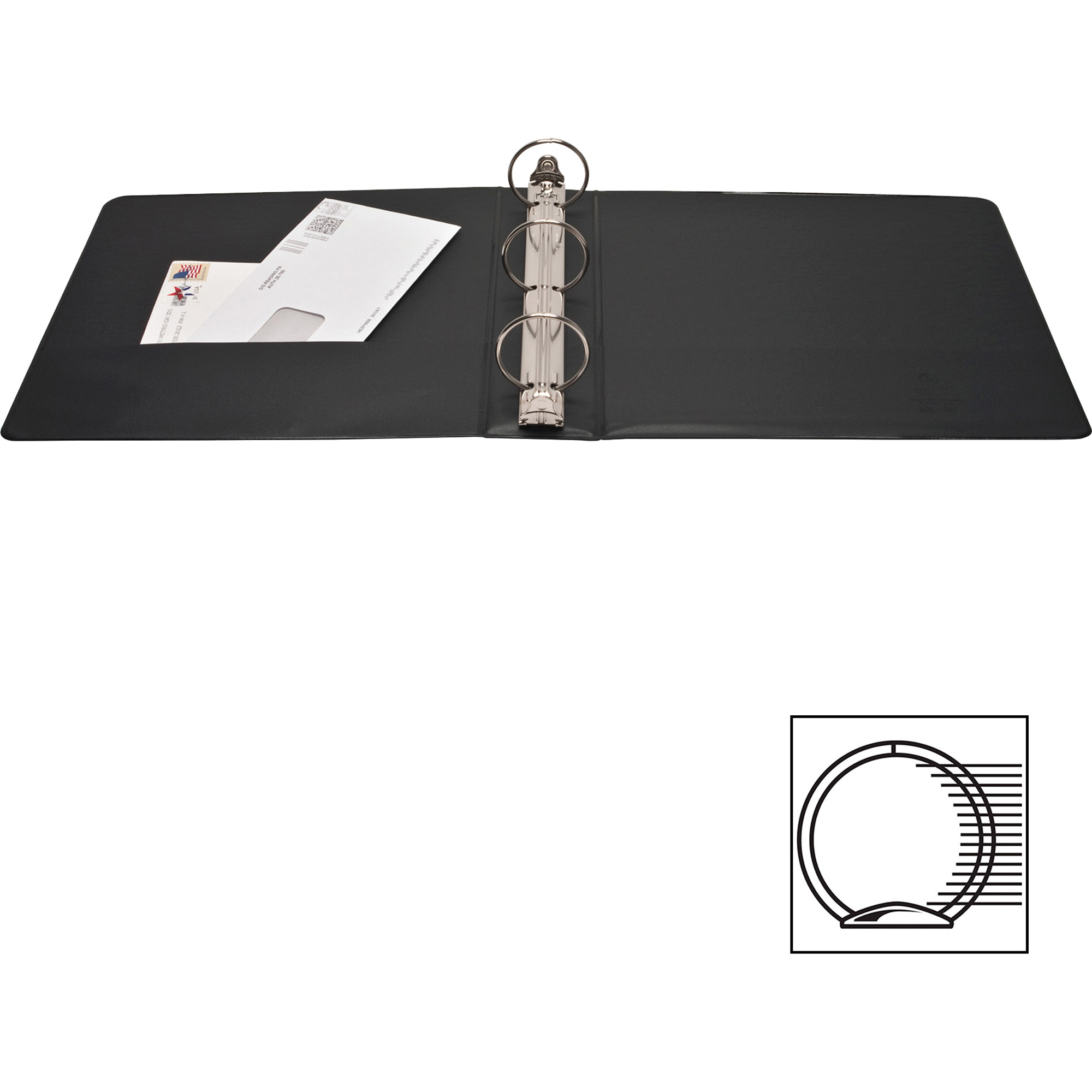 Business Source Round Ring Standard View Binders Presentation / View