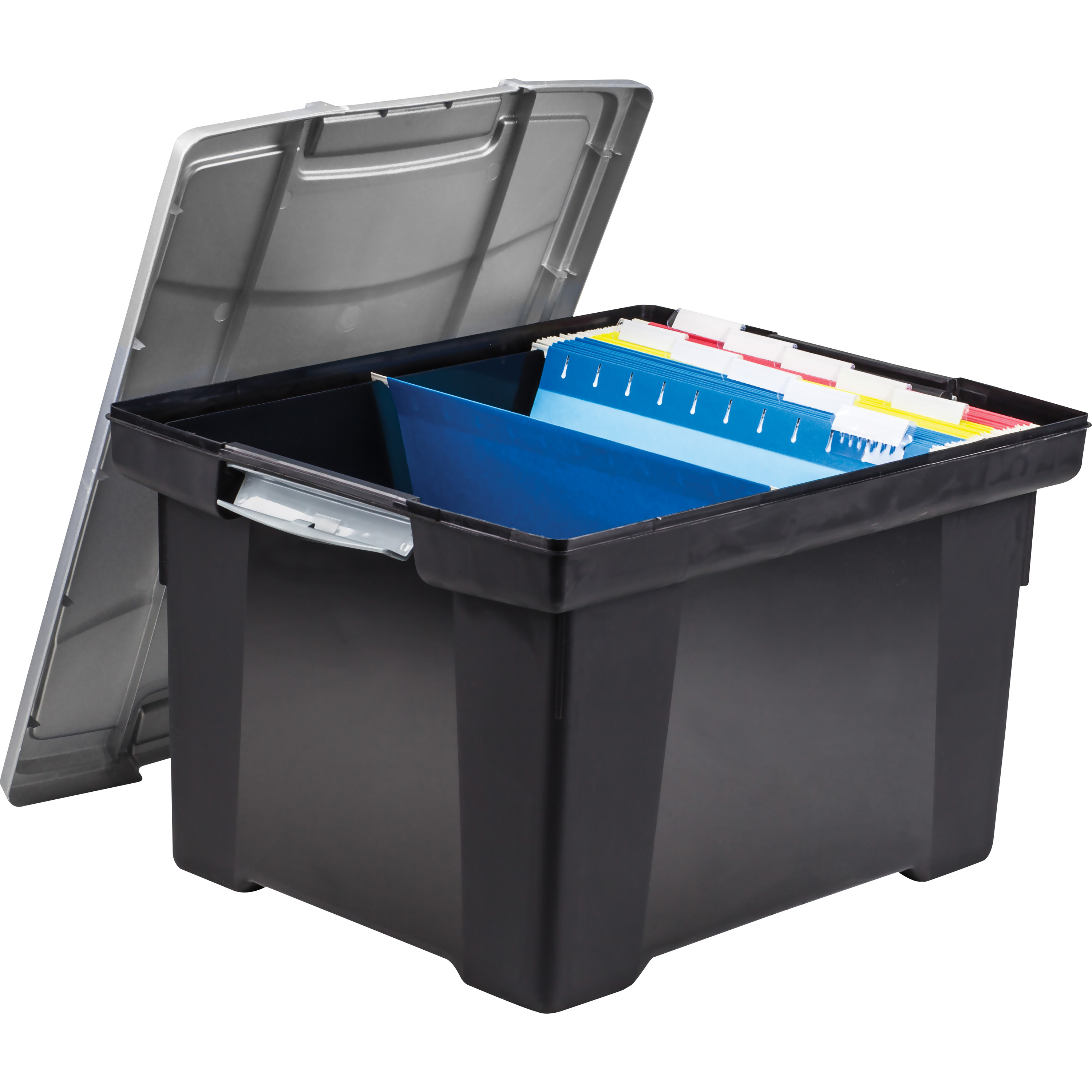 Storex Portable File Tote - External Dimensions: 20