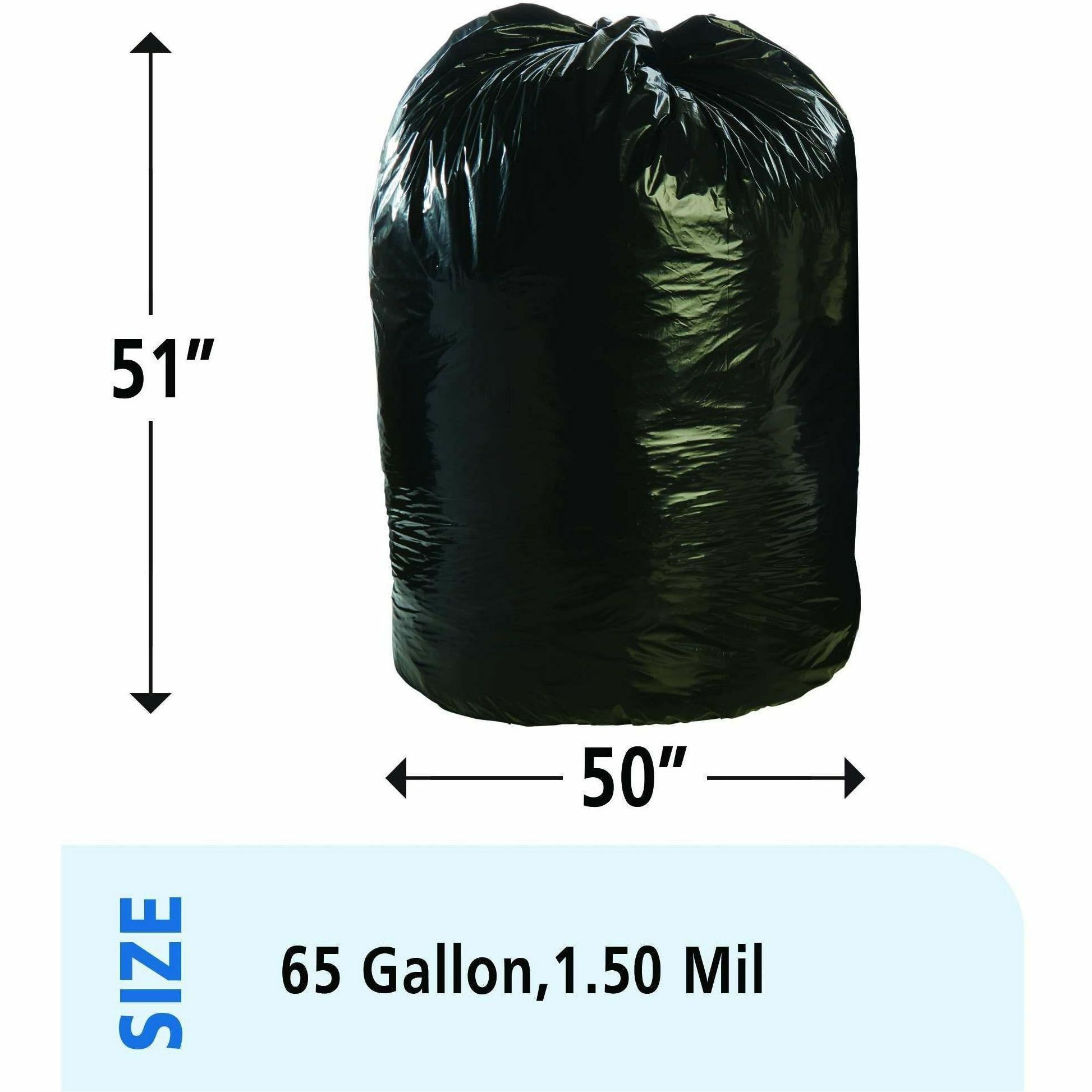 Garbage Bag Size Chart | TENAQUIP