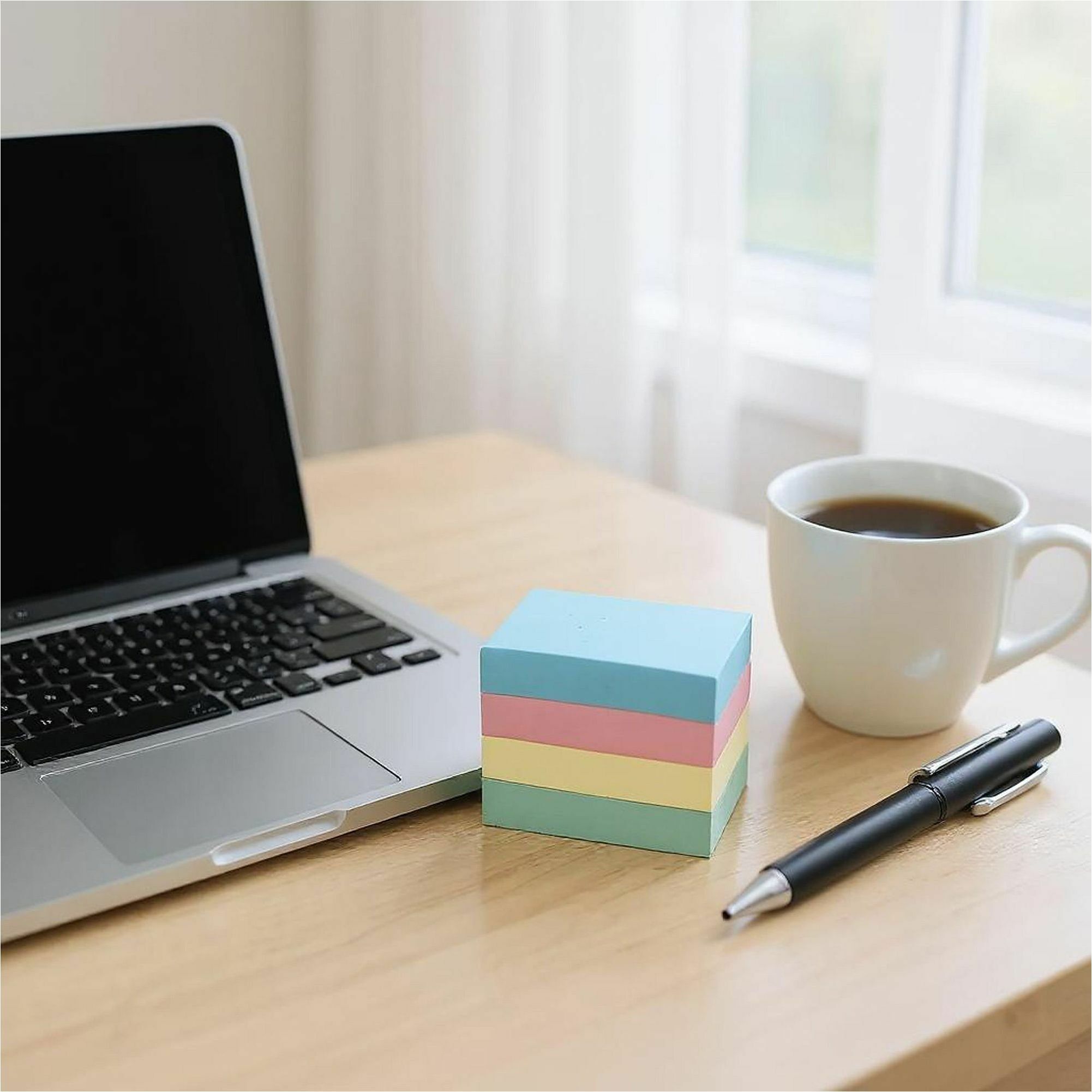 Business Source Premium Plain Pastel Adhesive Notes