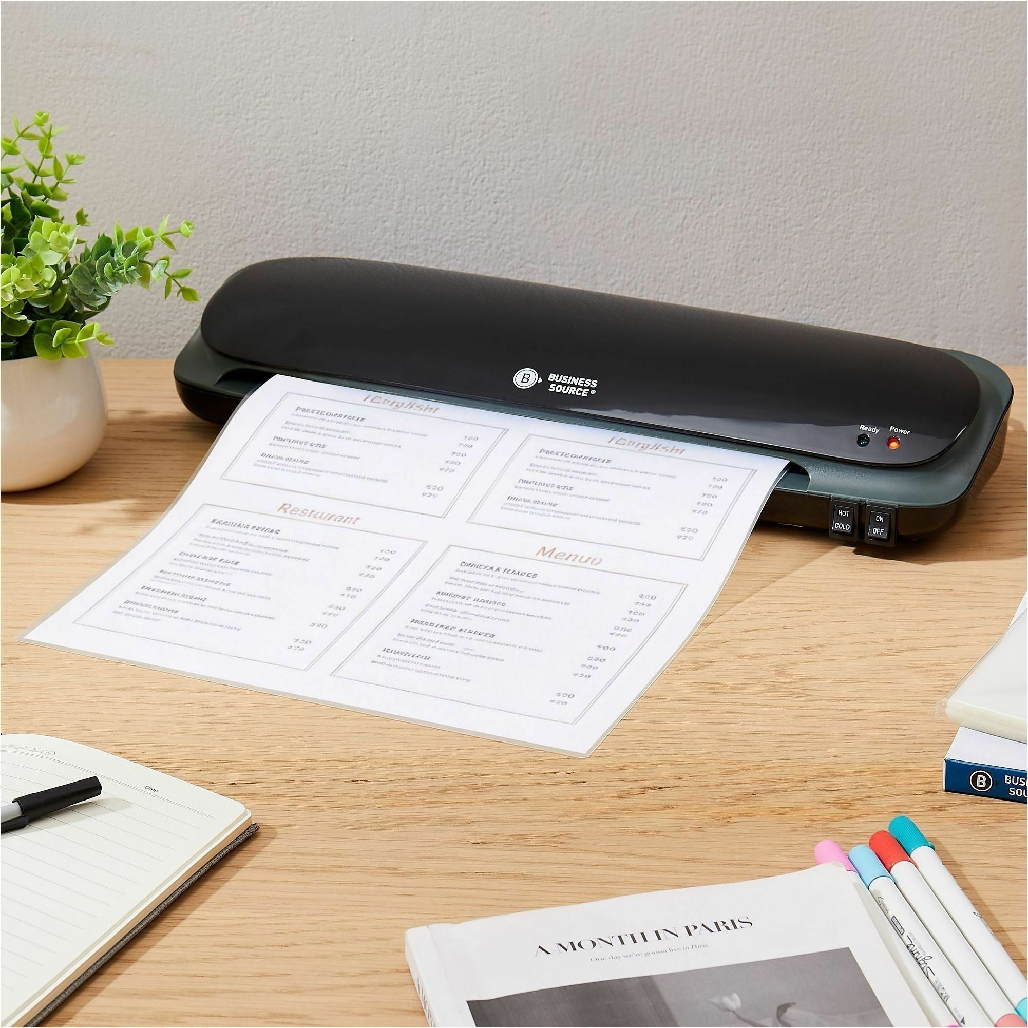 Business Source 5 mil Menu-size Laminating Pouches