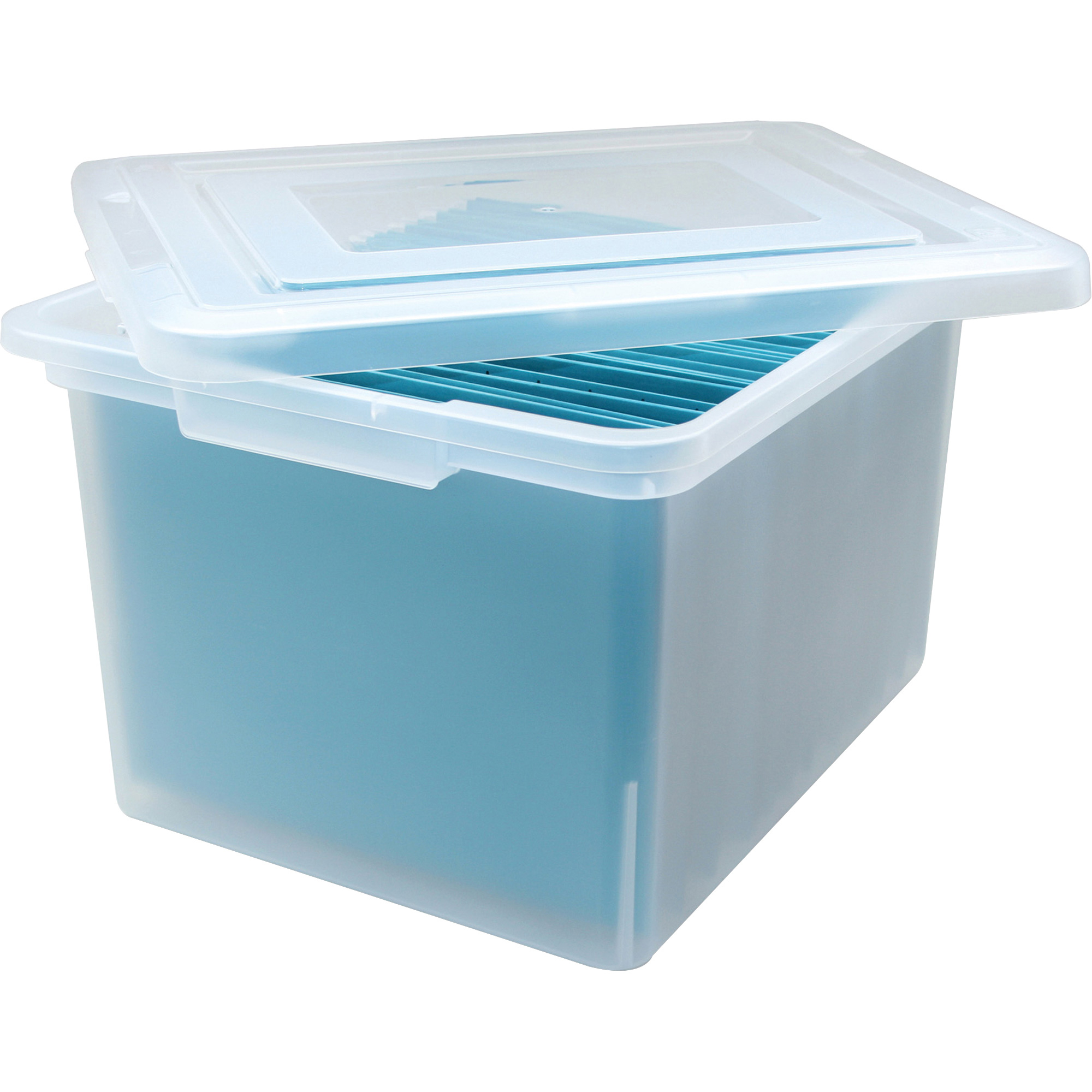 Clear Stackable File Tote Boxes