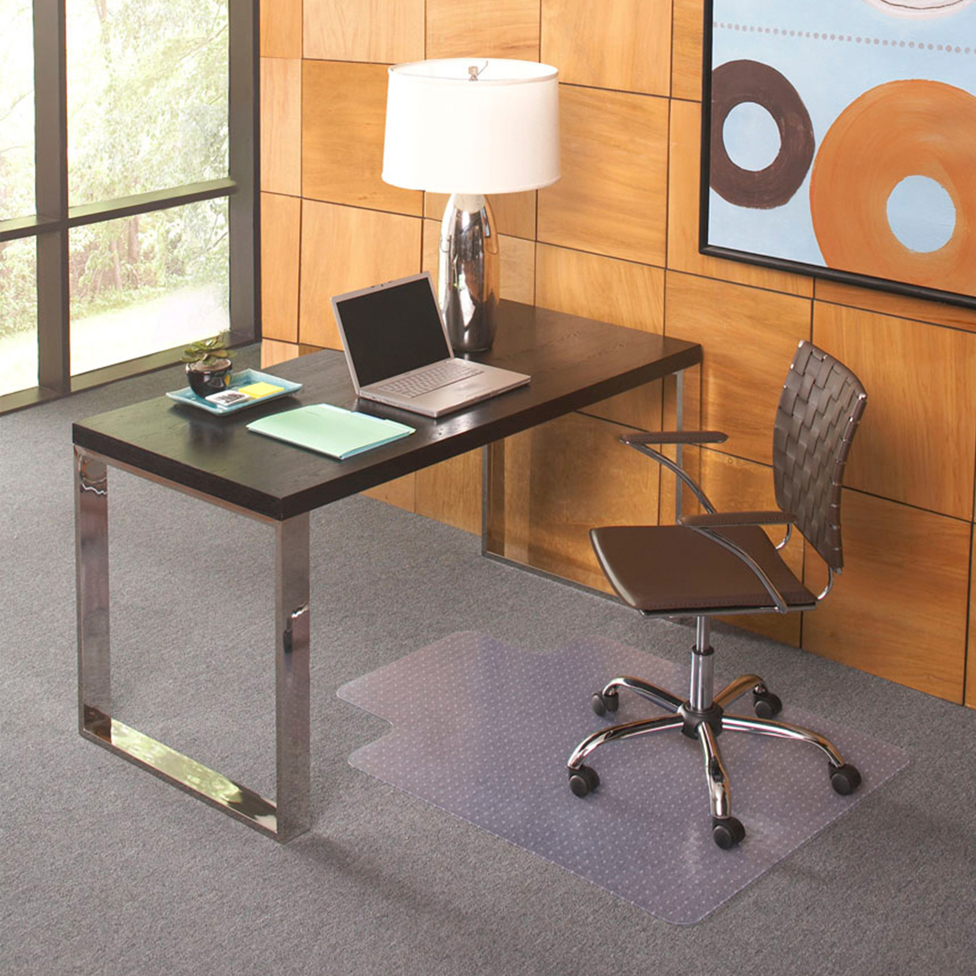 Lorell Economy Chairmat, Low-Pile Standard Lip