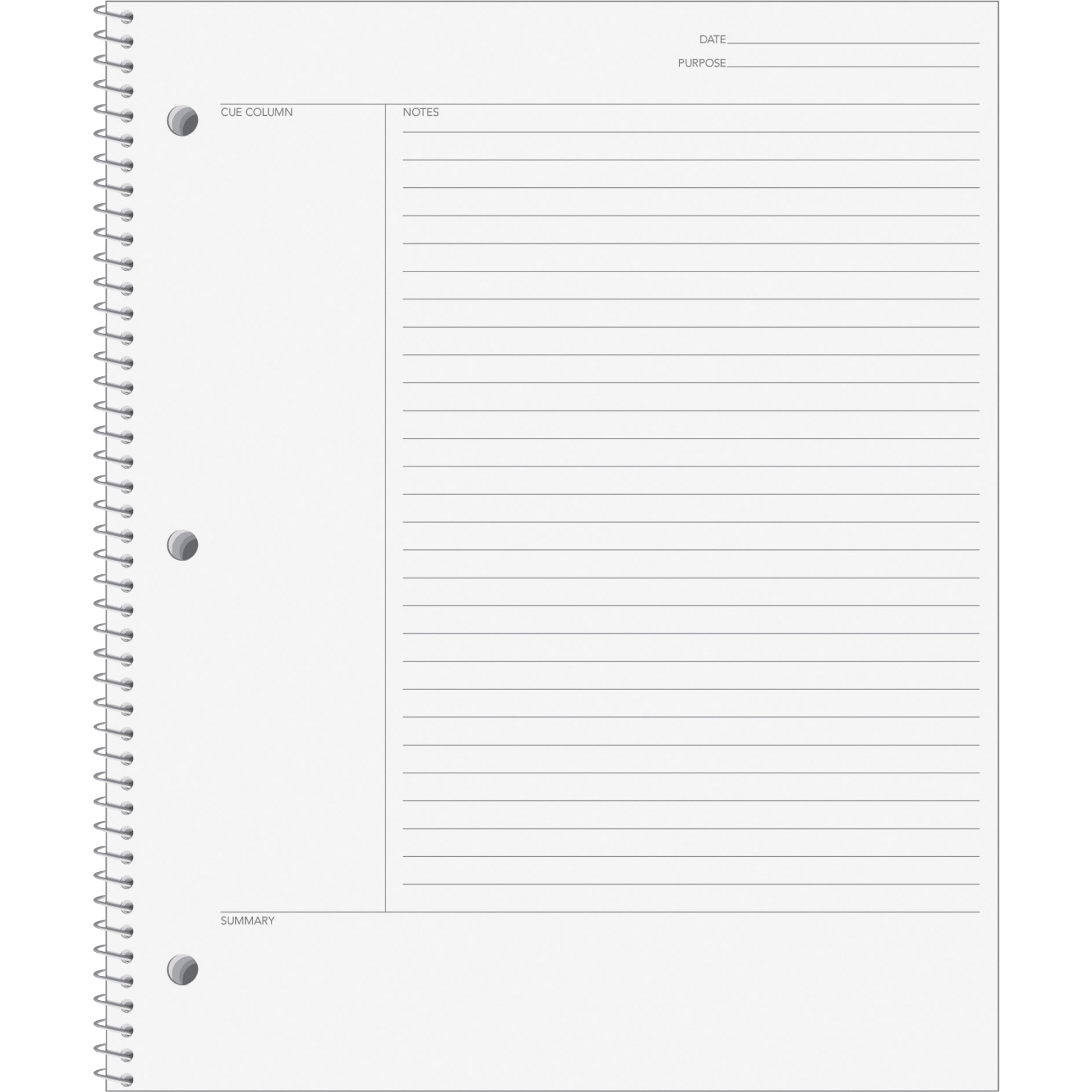thumbnail interactive-video image 1 of TOPS FocusNotes Top Wire Notebook 8 12 X 11 70 Sheets BlueWhite 1 of 1