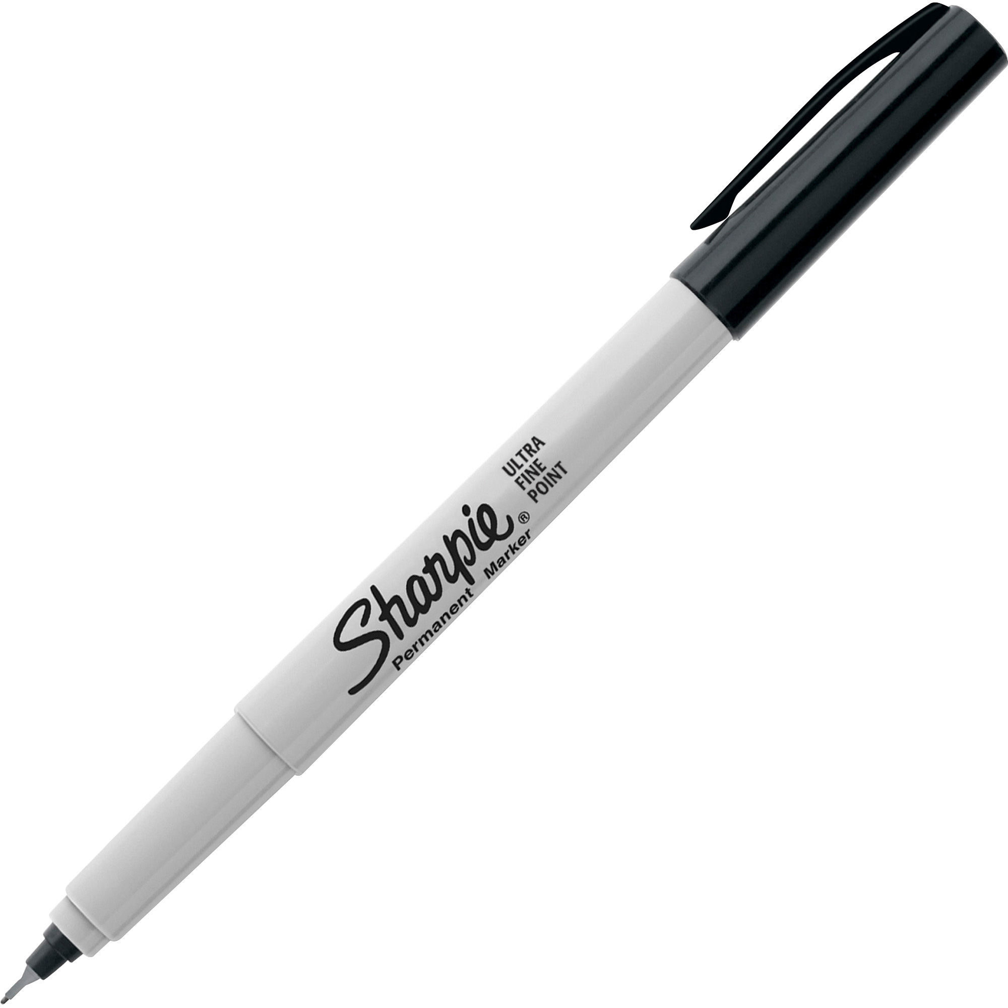 Sharpie Permanent Markers Ultra Fine Point Black 2 Markers37161 for sale online 