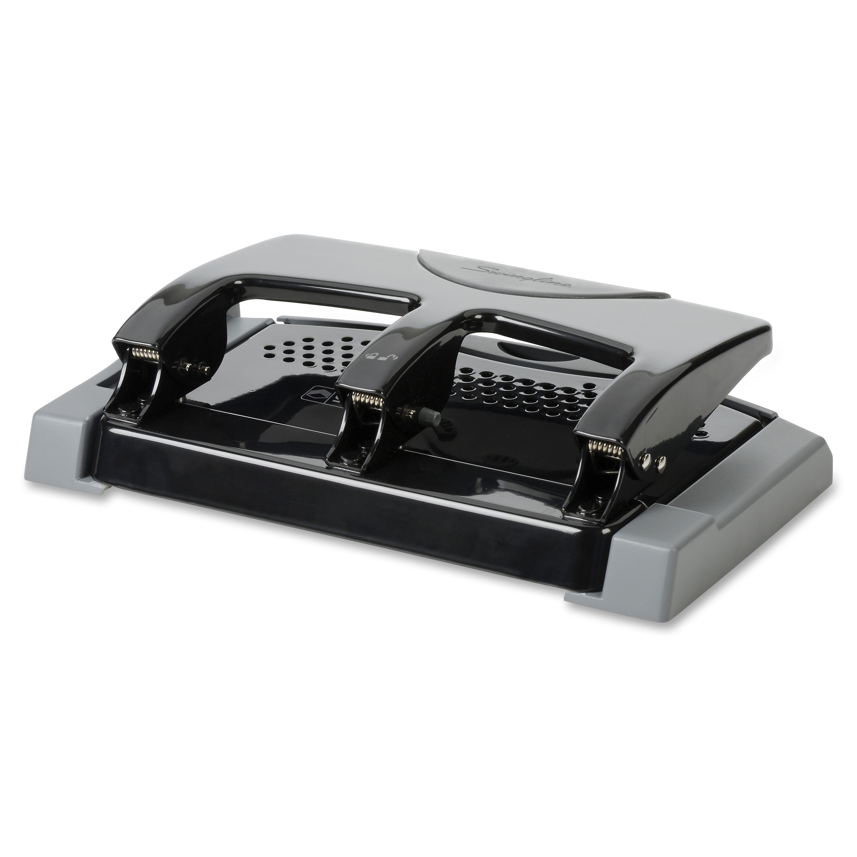 Business Source Electric Adjustable 3-hole Punch - 3 Punch