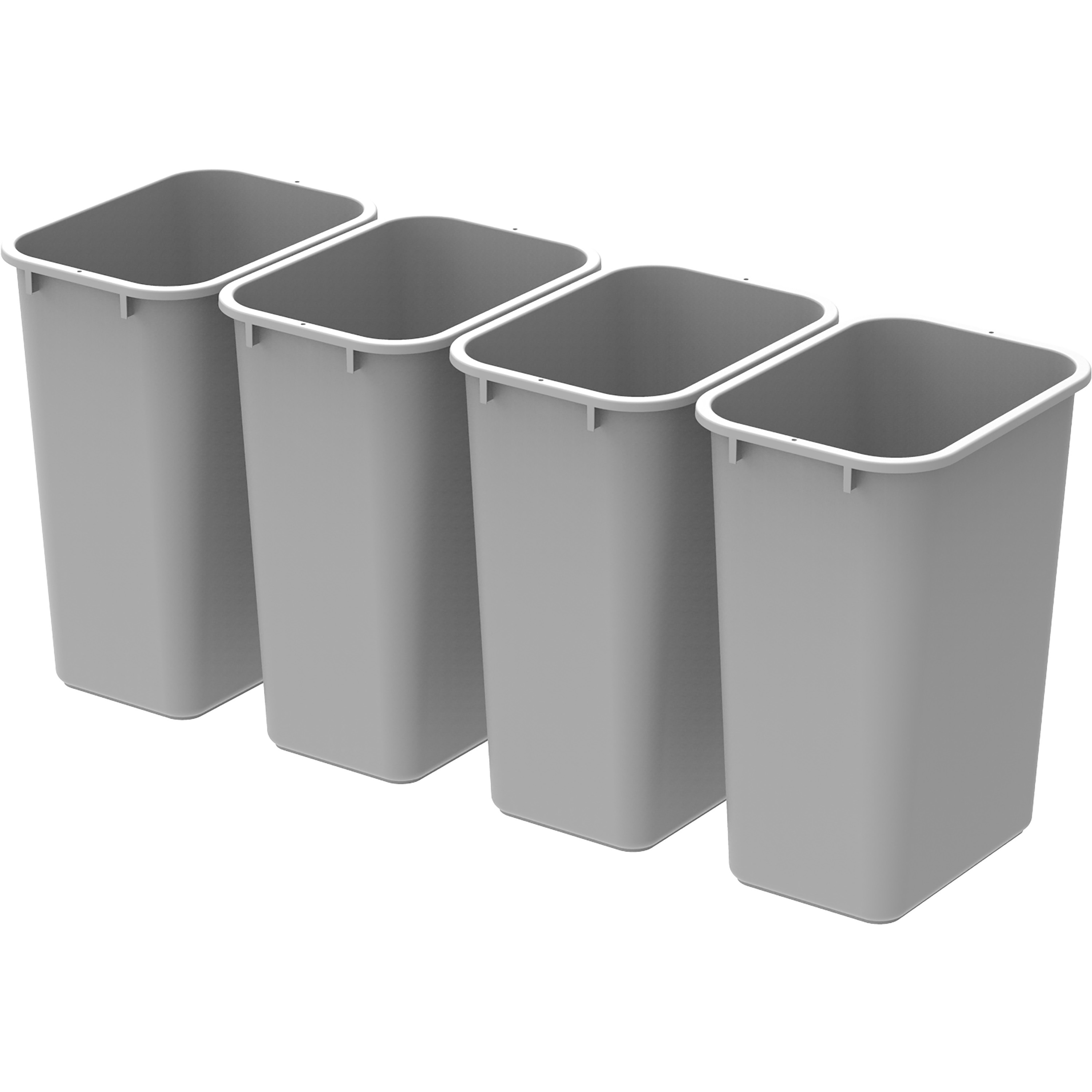 Storex Washable 41qt Plastic Waste Basket