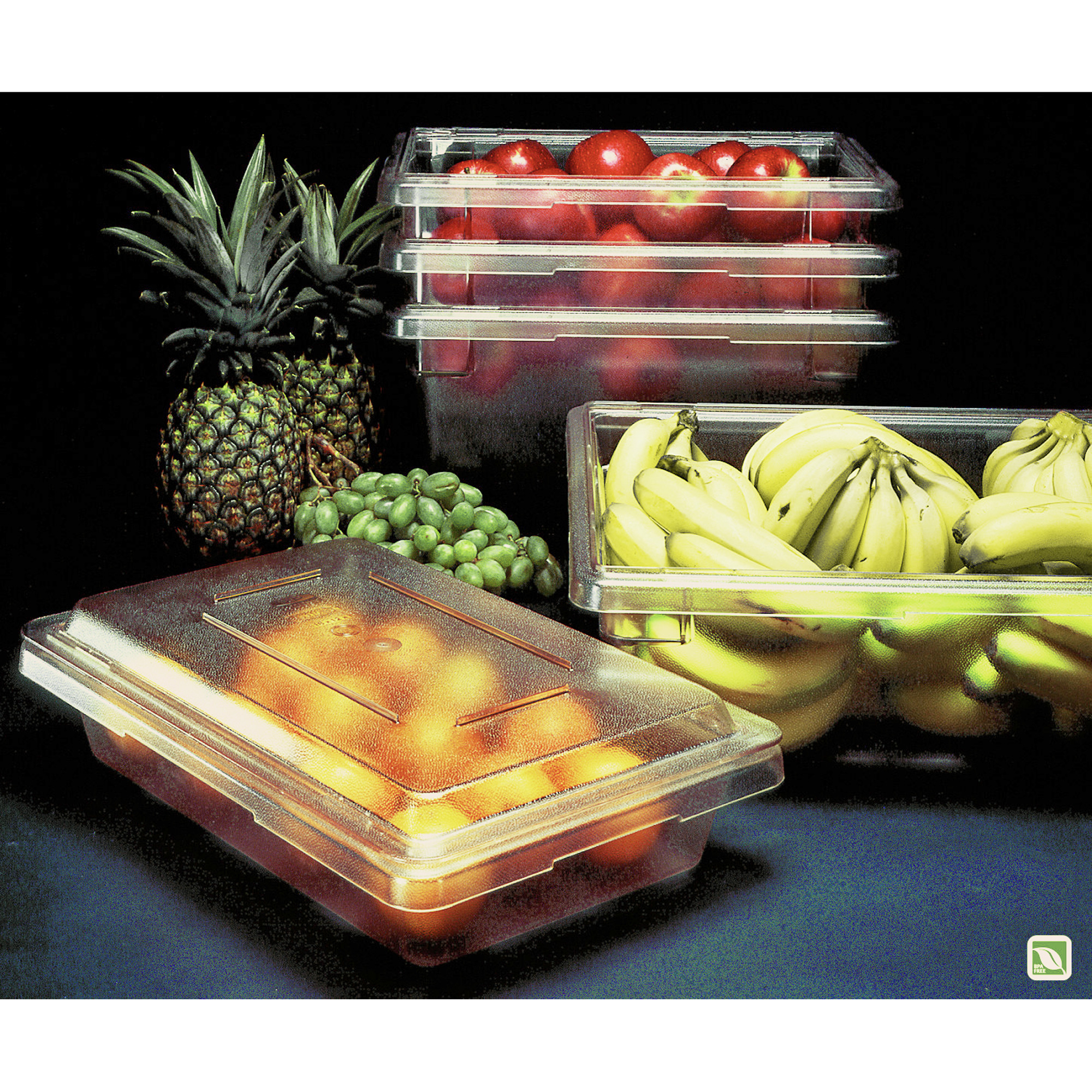 Rubbermaid Commercial 3.5-Gallon Food/Tote Box - External Dimensions: 18  Length x 12 Width x 6 Height - 3.50 gal - Snap Lock Closure - Stackable -  Clear - For Food Storage 
