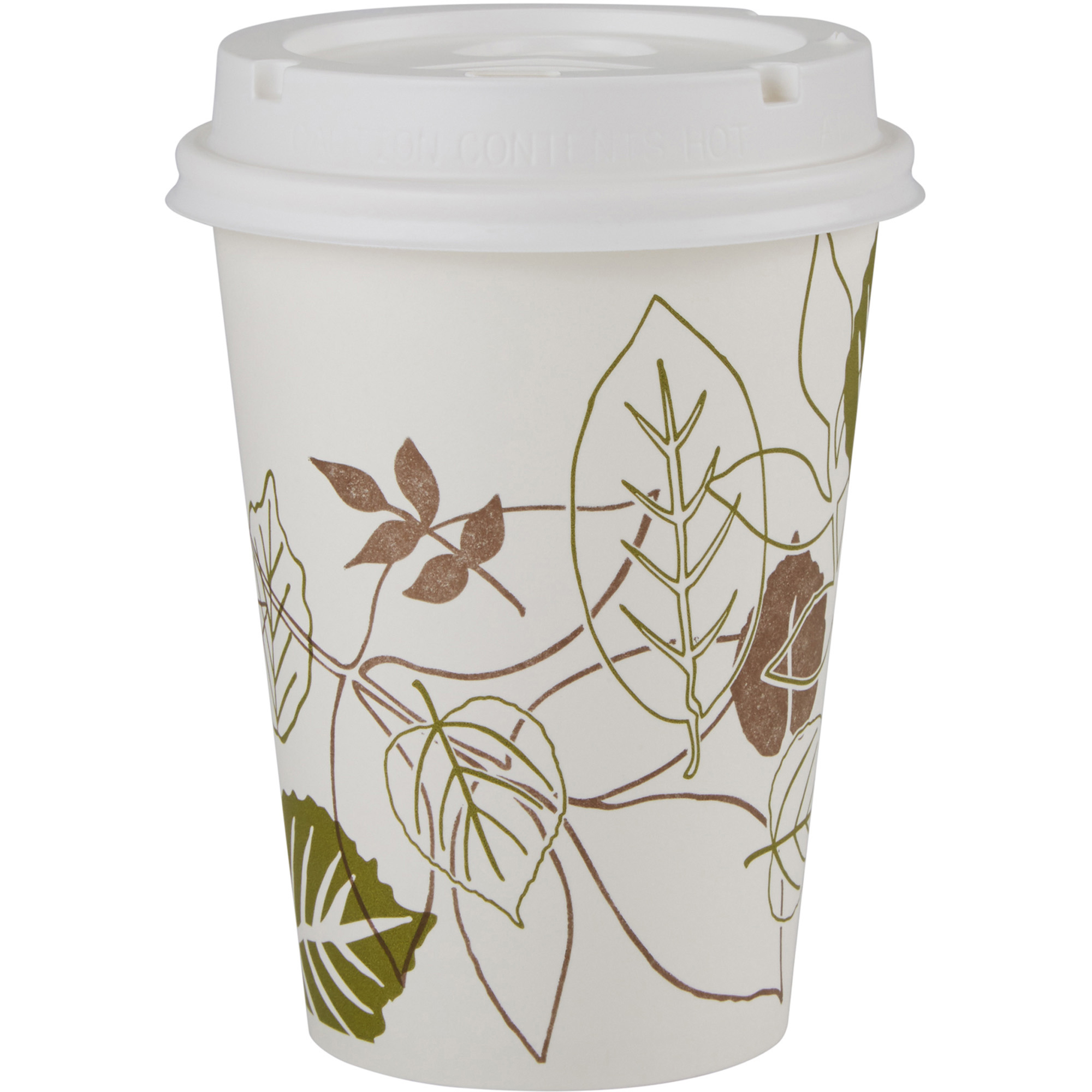 Solo Symphony Cold Paper Cups 50 Pack White Brown Green Paper Cold