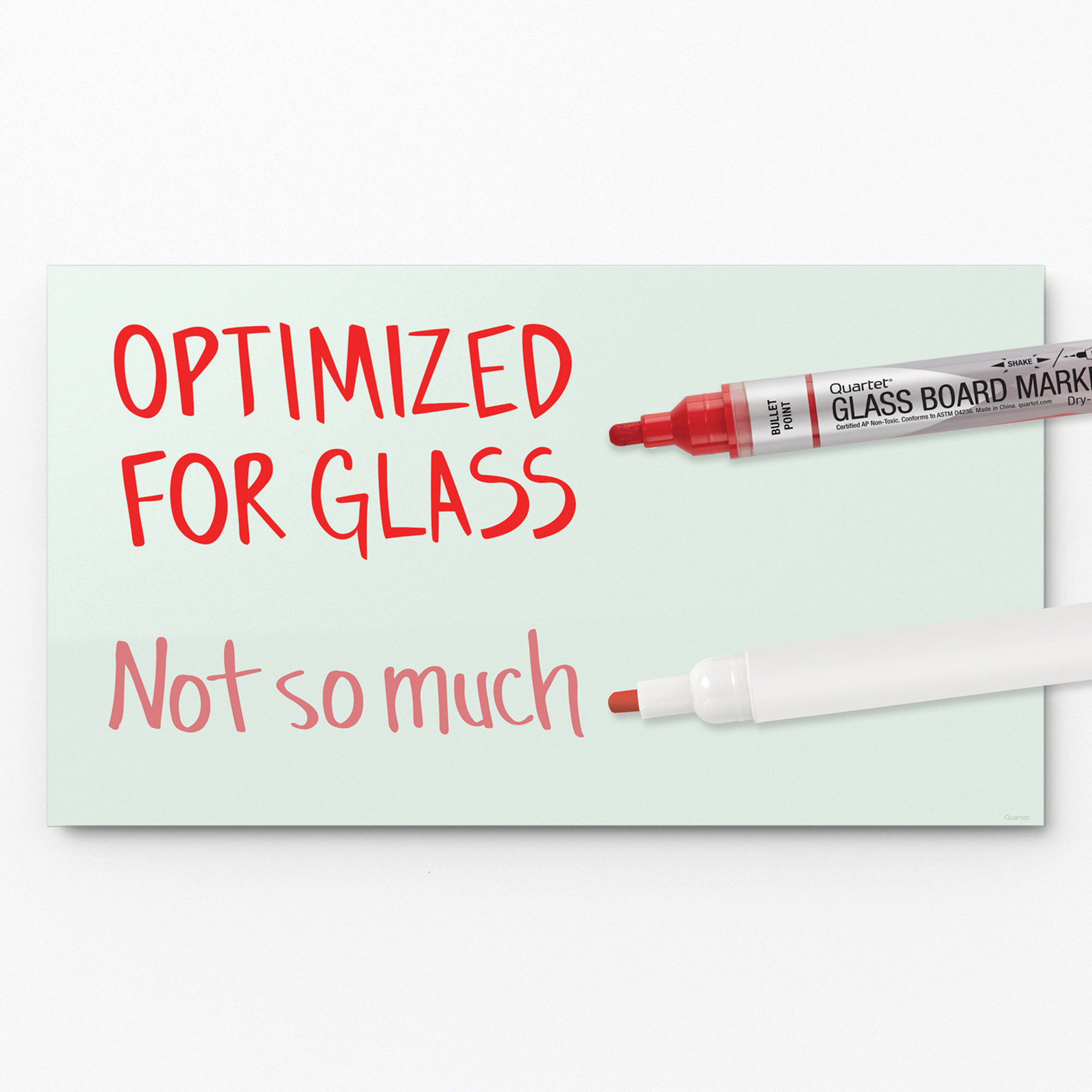 Quartet Premium Glass Board Dry Erase Marker, Bullet Tip, Black