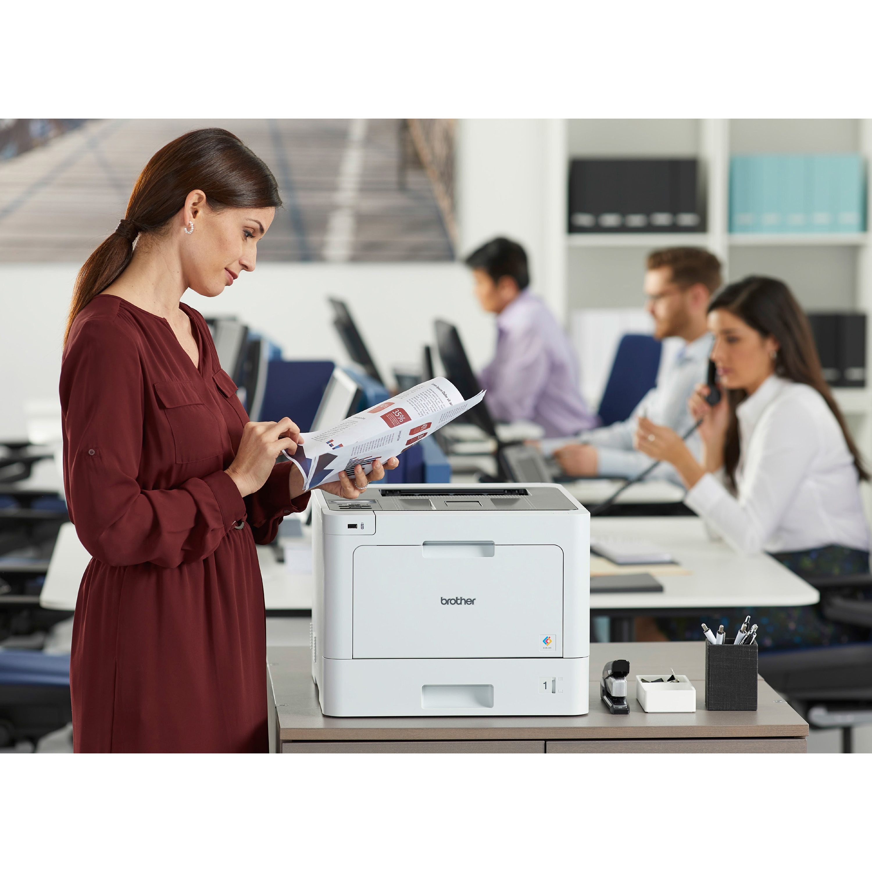 Brother HL‐L9410CDN Enterprise Color Laser Printer with Fast Printing,  Large Paper Capacity, and Advanced Security Features