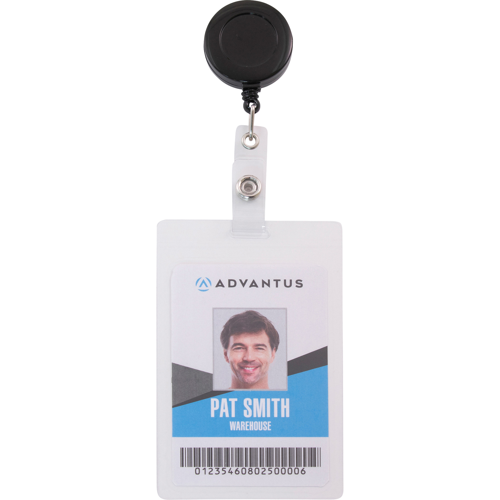 Advantus Snap Clip Retractable ID Reel - ID Badges & Supplies ...