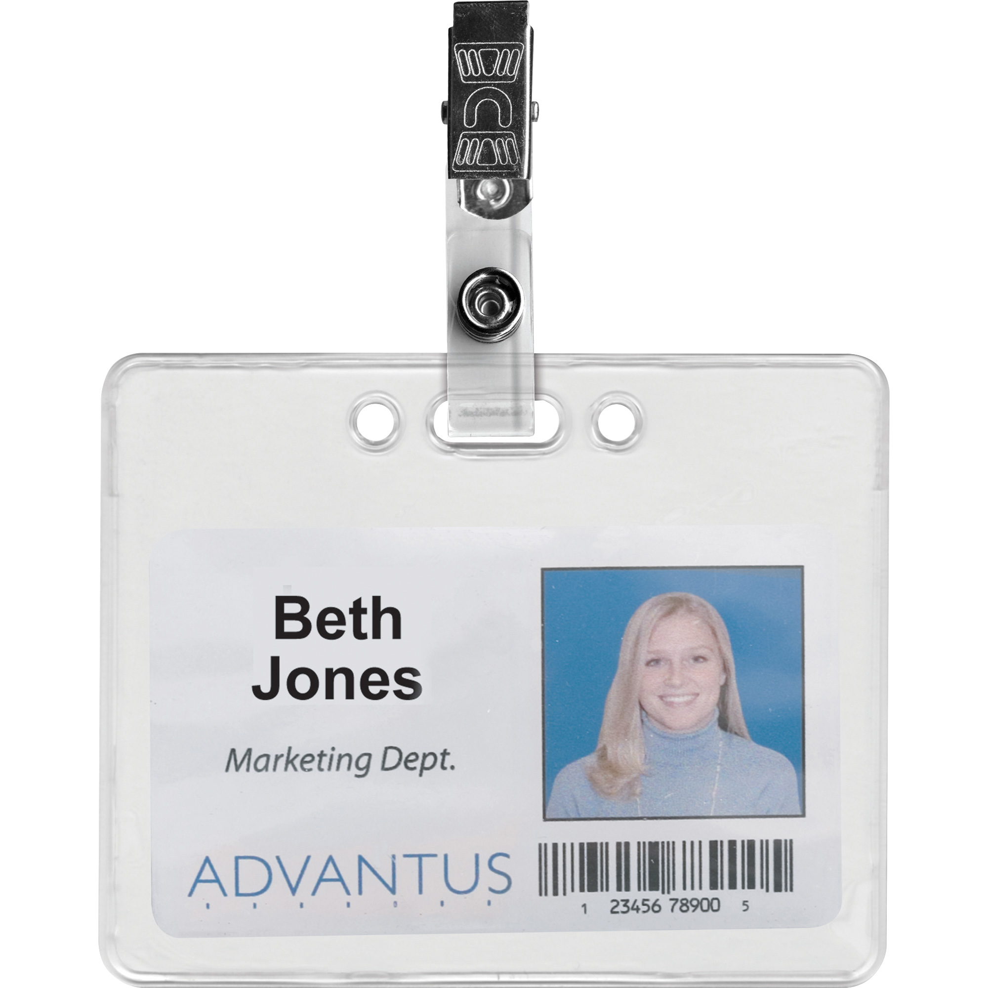 Advantus ID Badge Clip Adapters - Metal, Vinyl - 25 / Pack AVT97302, AVT  97302 - Office Supply Hut