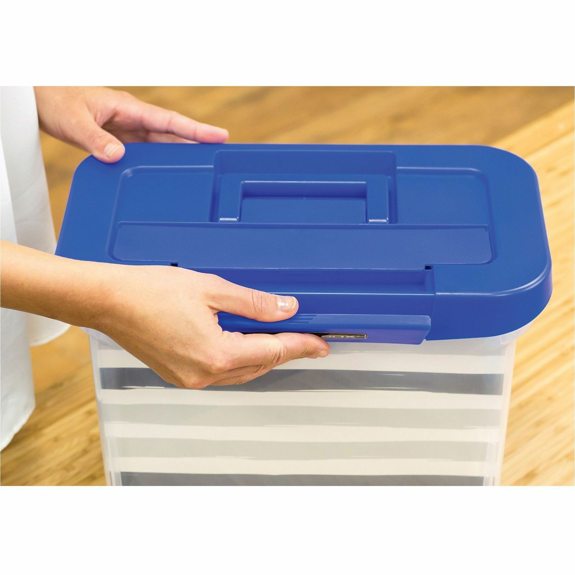 Buy Online - Heavy-Duty Attached Lid Tote (XL) - Pac-King LLC