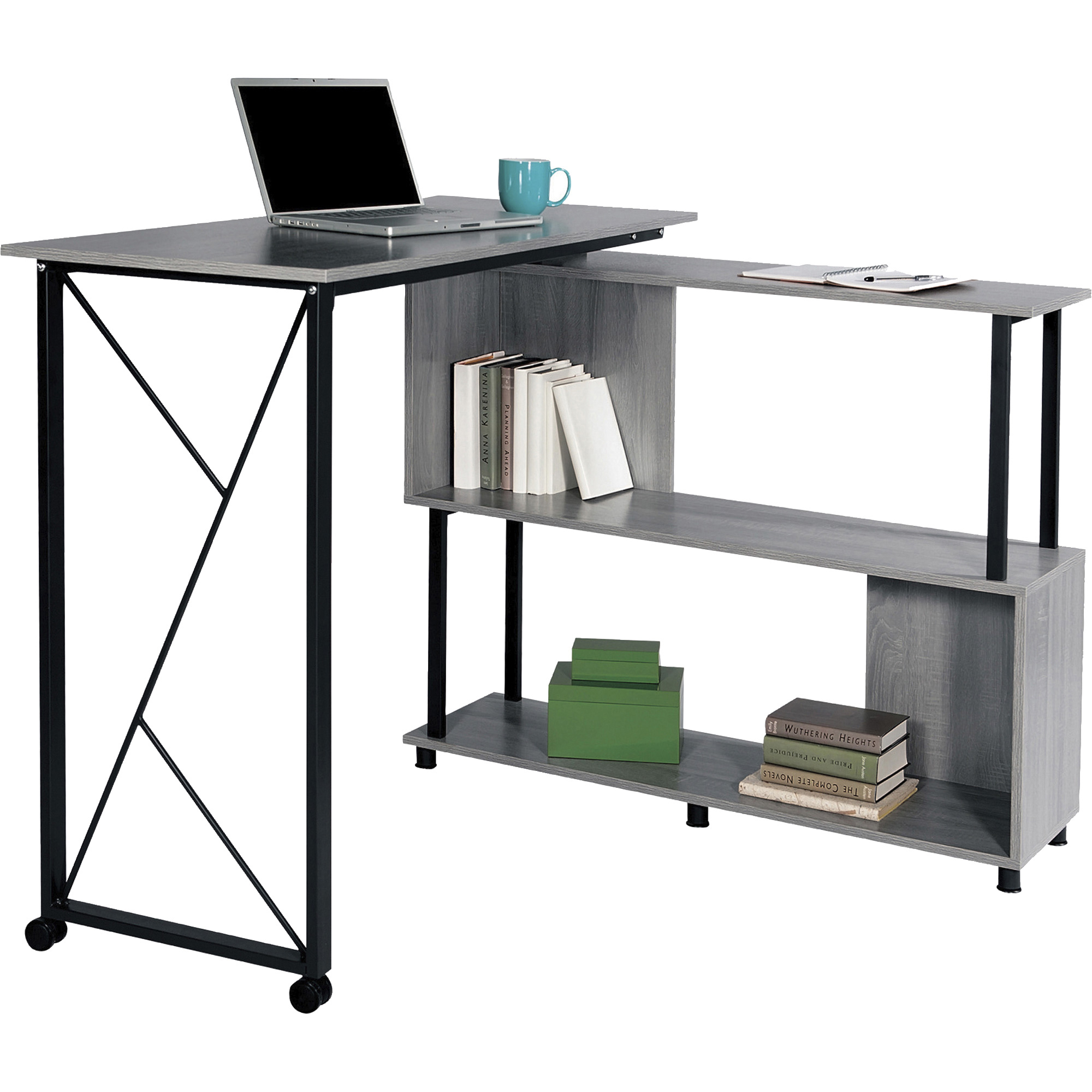 Safco Mood Rotating Worksurface Standing Desk - Box 1 of 2 - Home ...