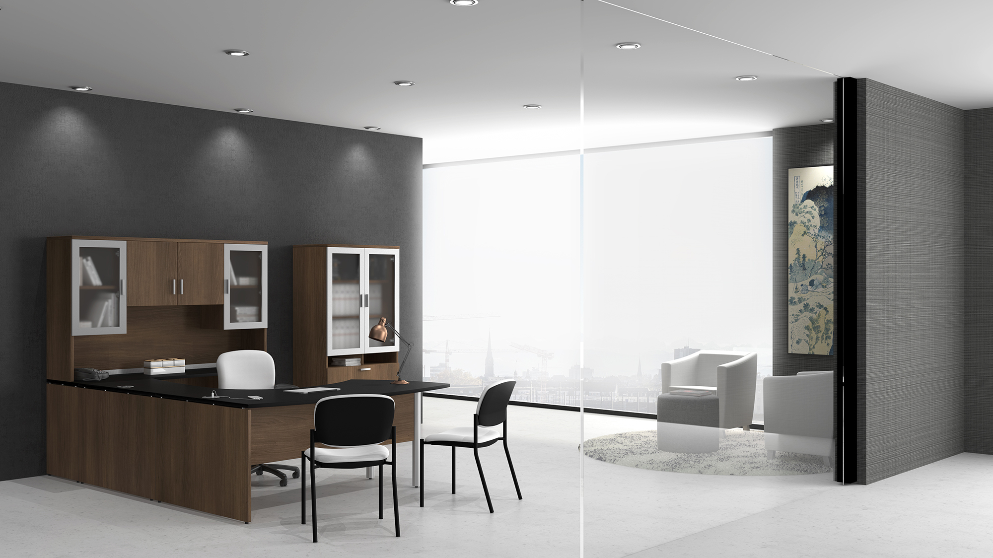 Lacasse Morpheo Storage/Lateral File with Translucent Doors Thiemann Office Products