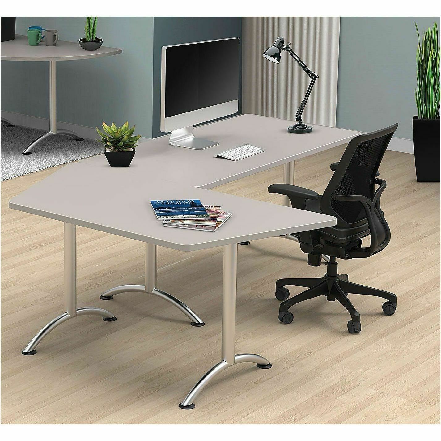 WorkPro Flex Collection Rectangle Table Top, Gray Complete Office