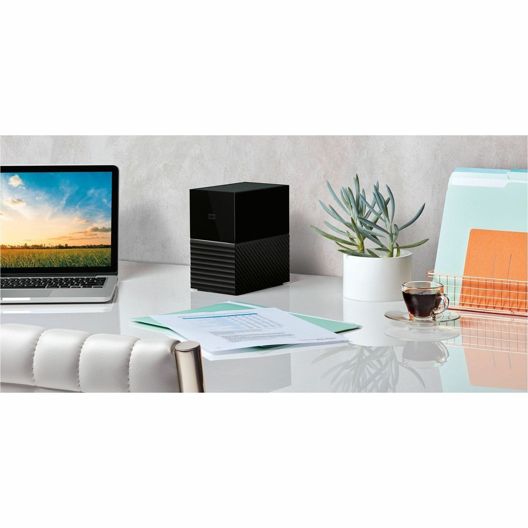 WD 28TB My Book Duo Desktop RAID External Hard Drive 256-Bit AES