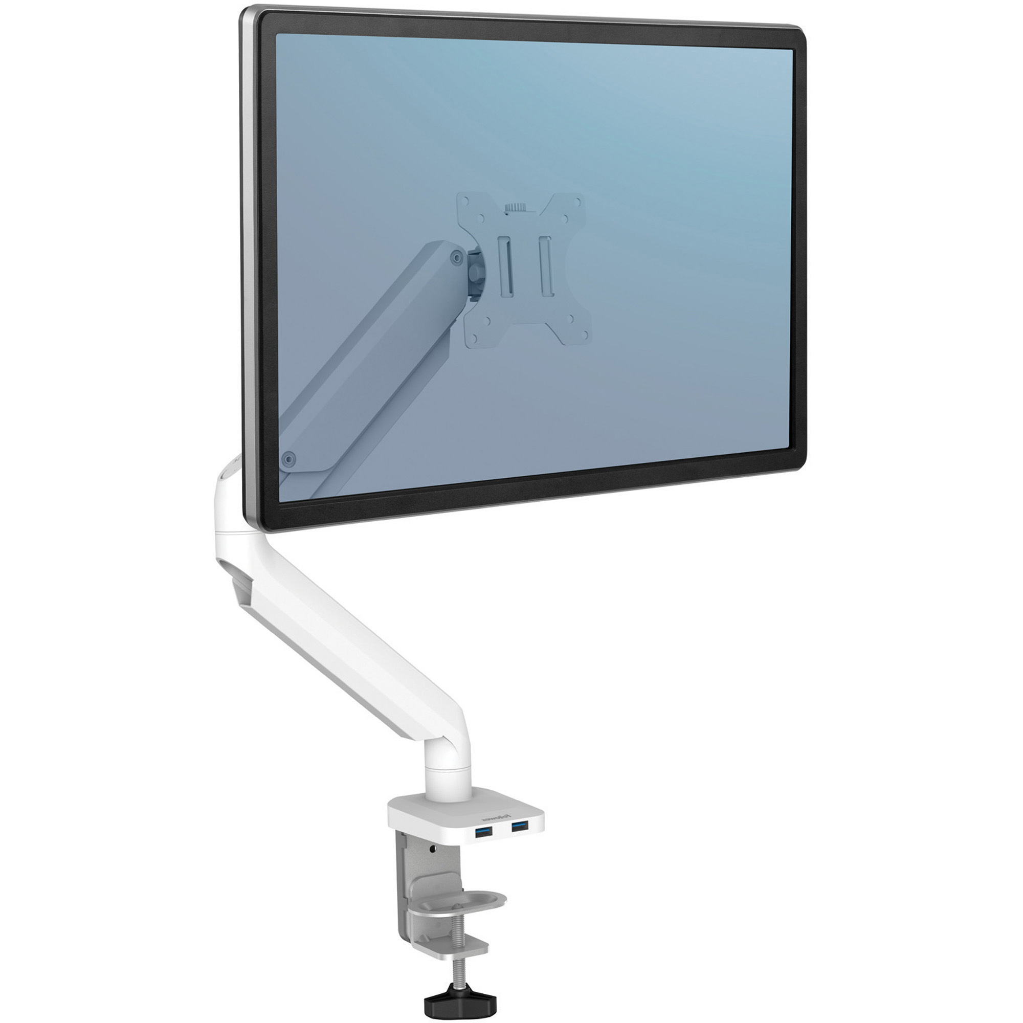 Fellowes Platinum Series Single Monitor Arm - White - 1 FEL8056201, FEL  8056201 - Office Supply Hut