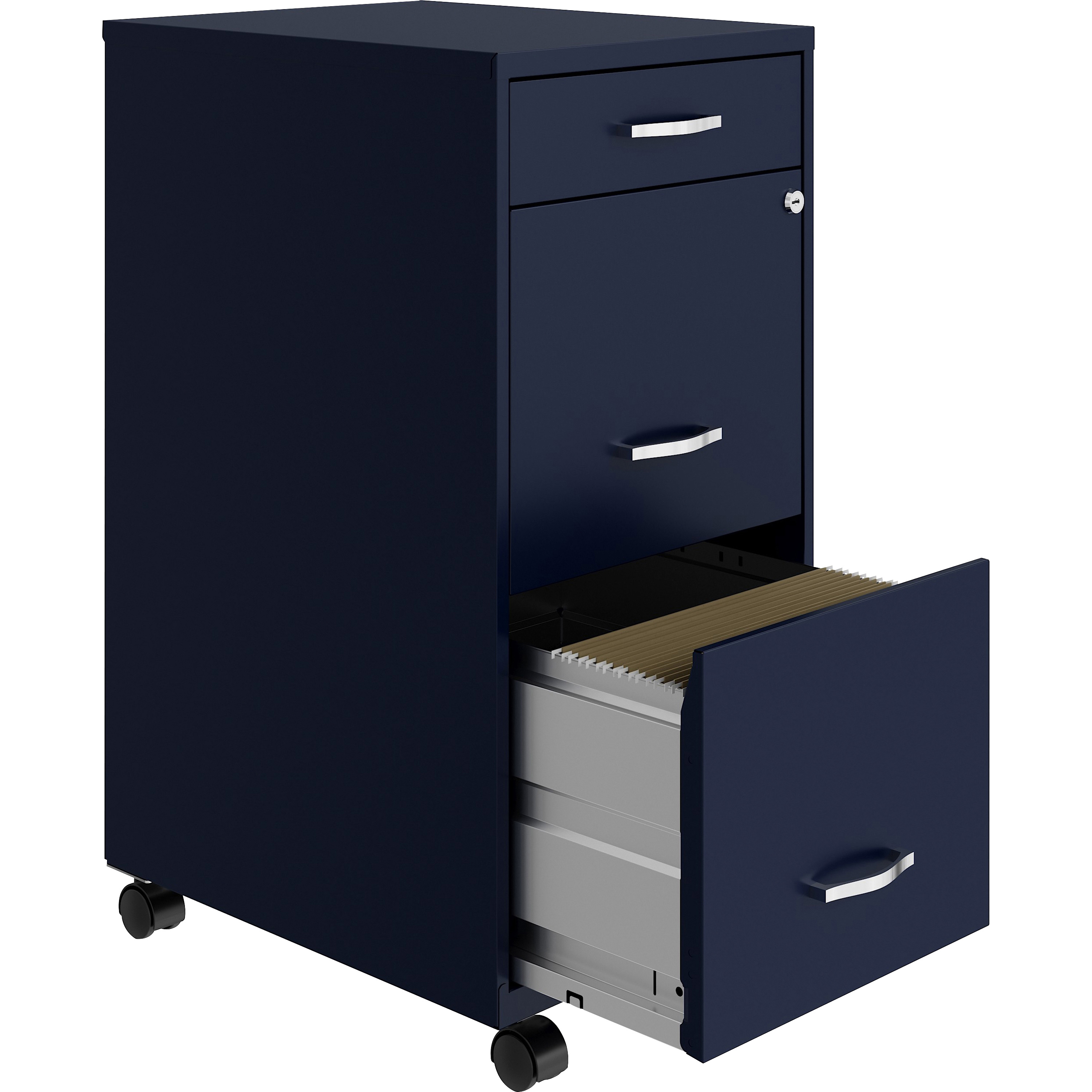 Lorell SOHO Box/File/File Mobile File 14.3" x 18" x 26.5" 3 x Drawer(s) for Box