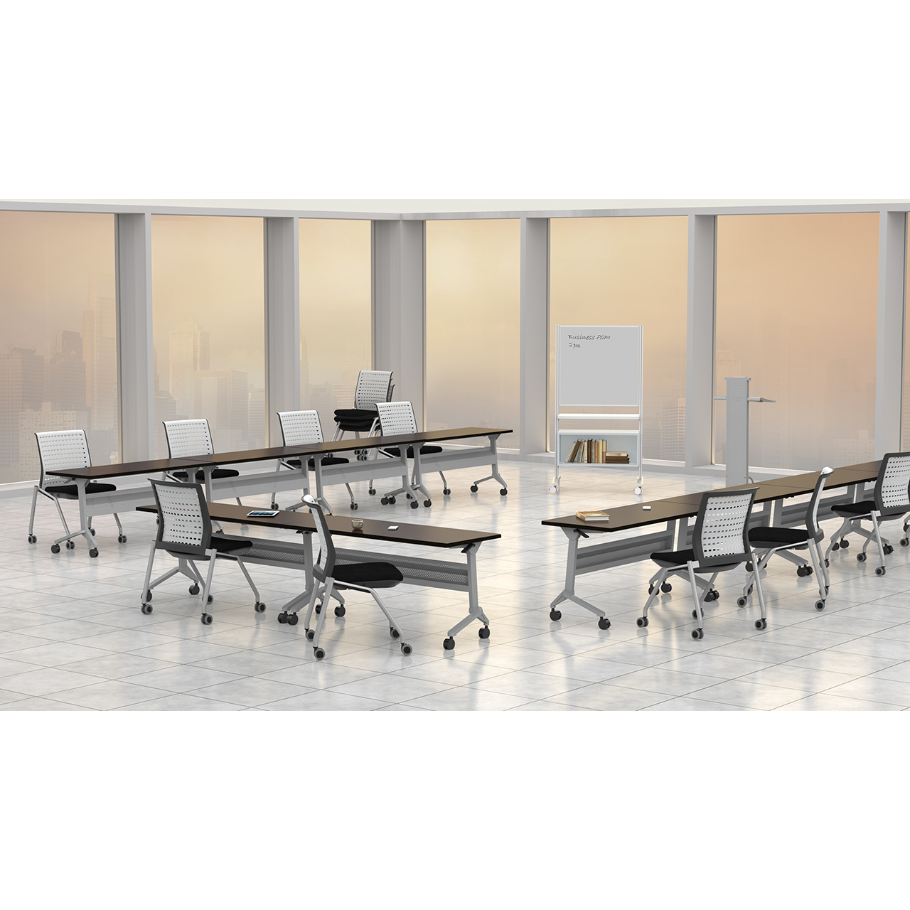 Safco Flip-N-Go Rectangular Training Table - Training Tables | Safco ...