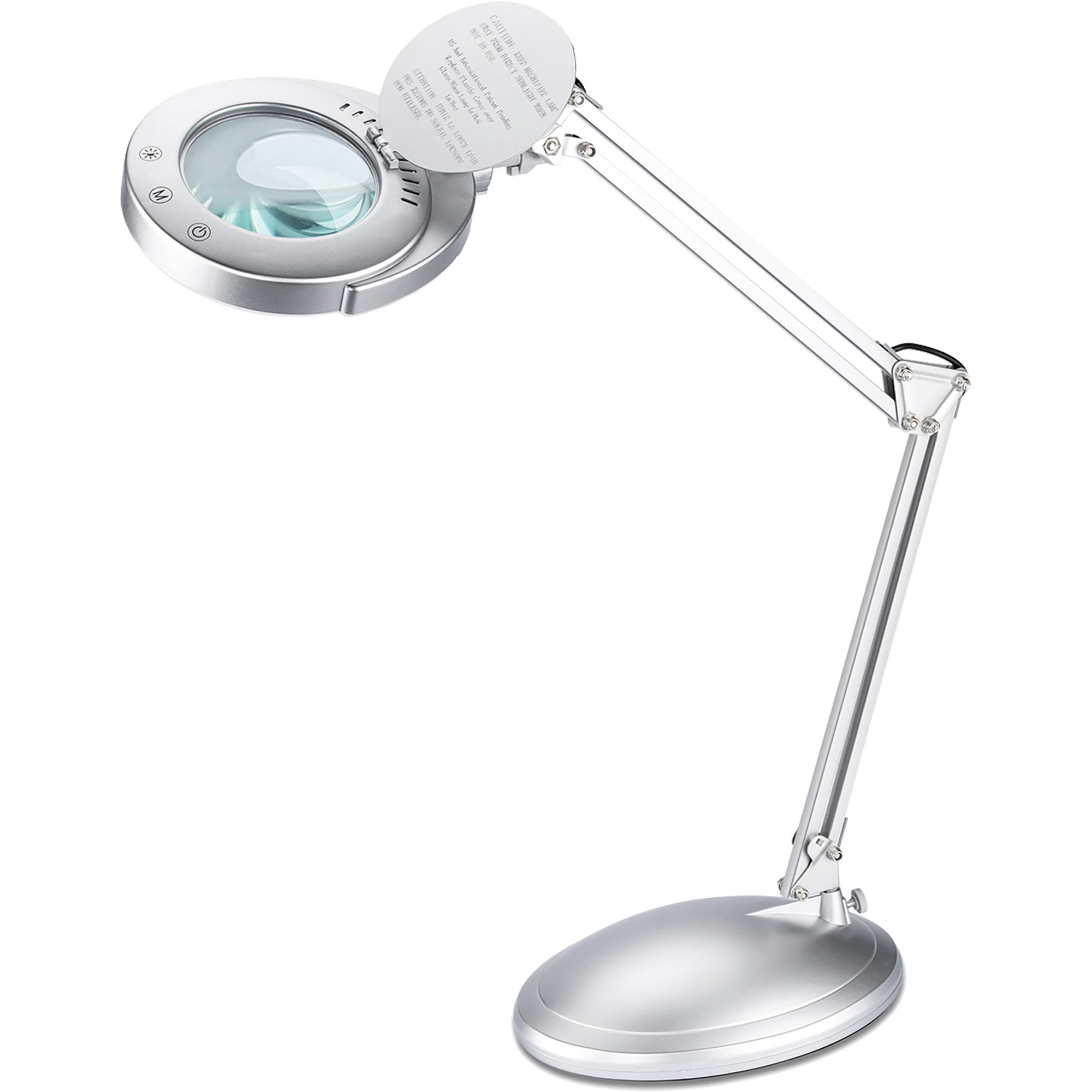 Victory Light LED Magnifying Lamp - 48 Height - 8.8 Width - 4.60 W LED  Bulb - Silver - Adjustable Arm, Adjustable Height - 400 lm Lumens - Metal -  Desk Mountable - Silver - for Crafting, Sewing, Workspace - Filo CleanTech