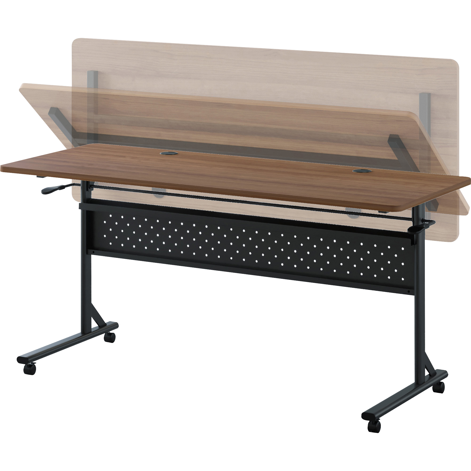 Lorell, Rectangular Training Table Modesty Panel, 1 Each, Black