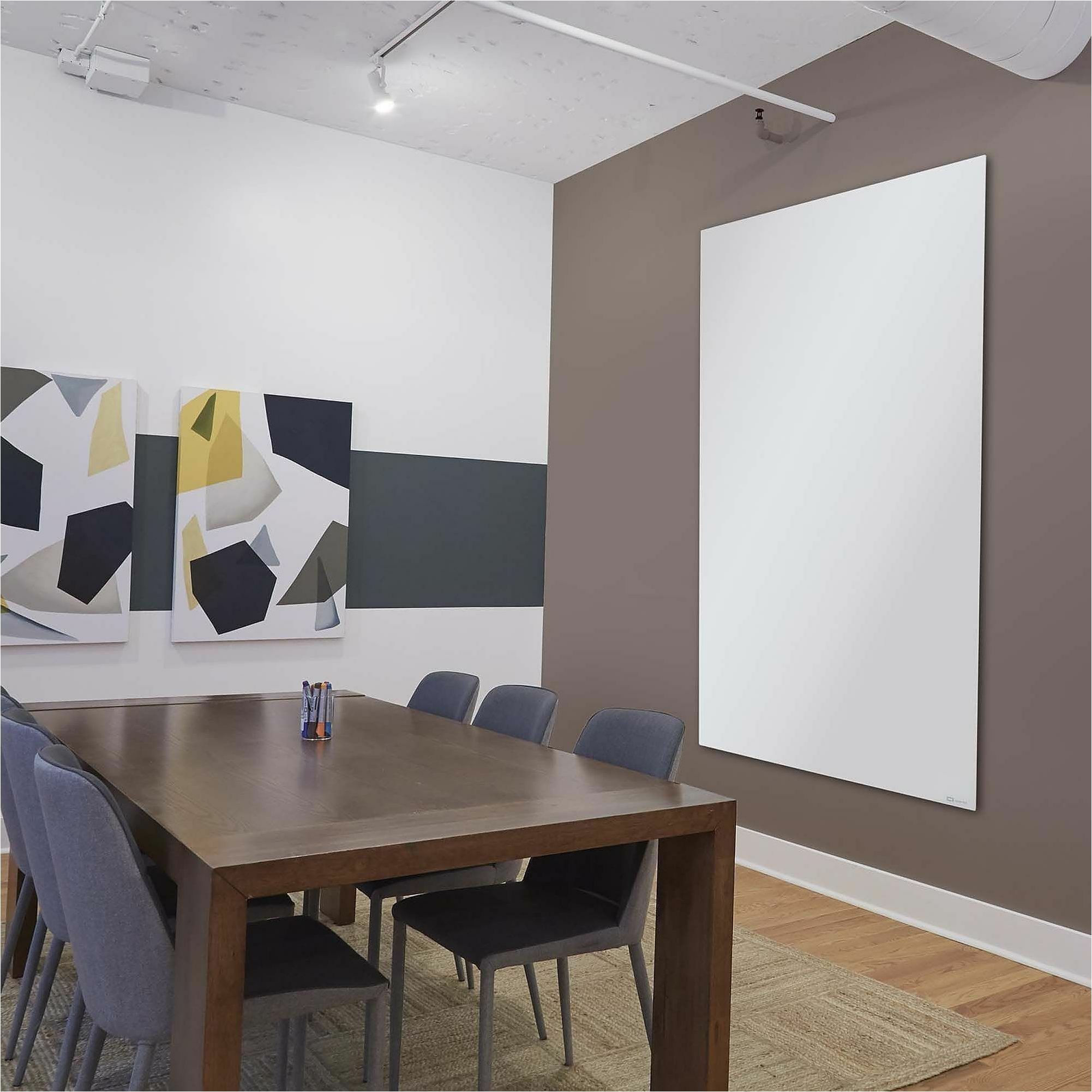 Quartet - Tableau effa&ccedil;able en verre vertical InvisaMount - 42x72