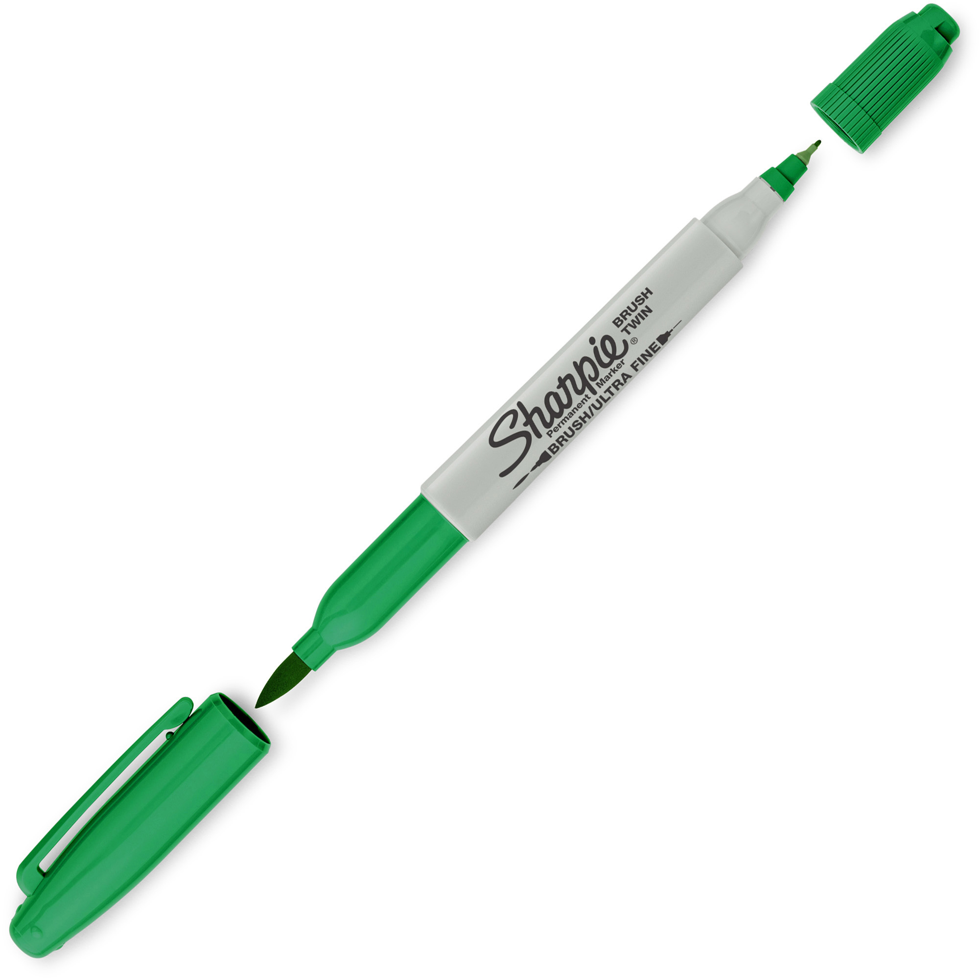 Sharpie Brush Twin Permanent Markers - Fine, Broad, Ultra Fine Marker