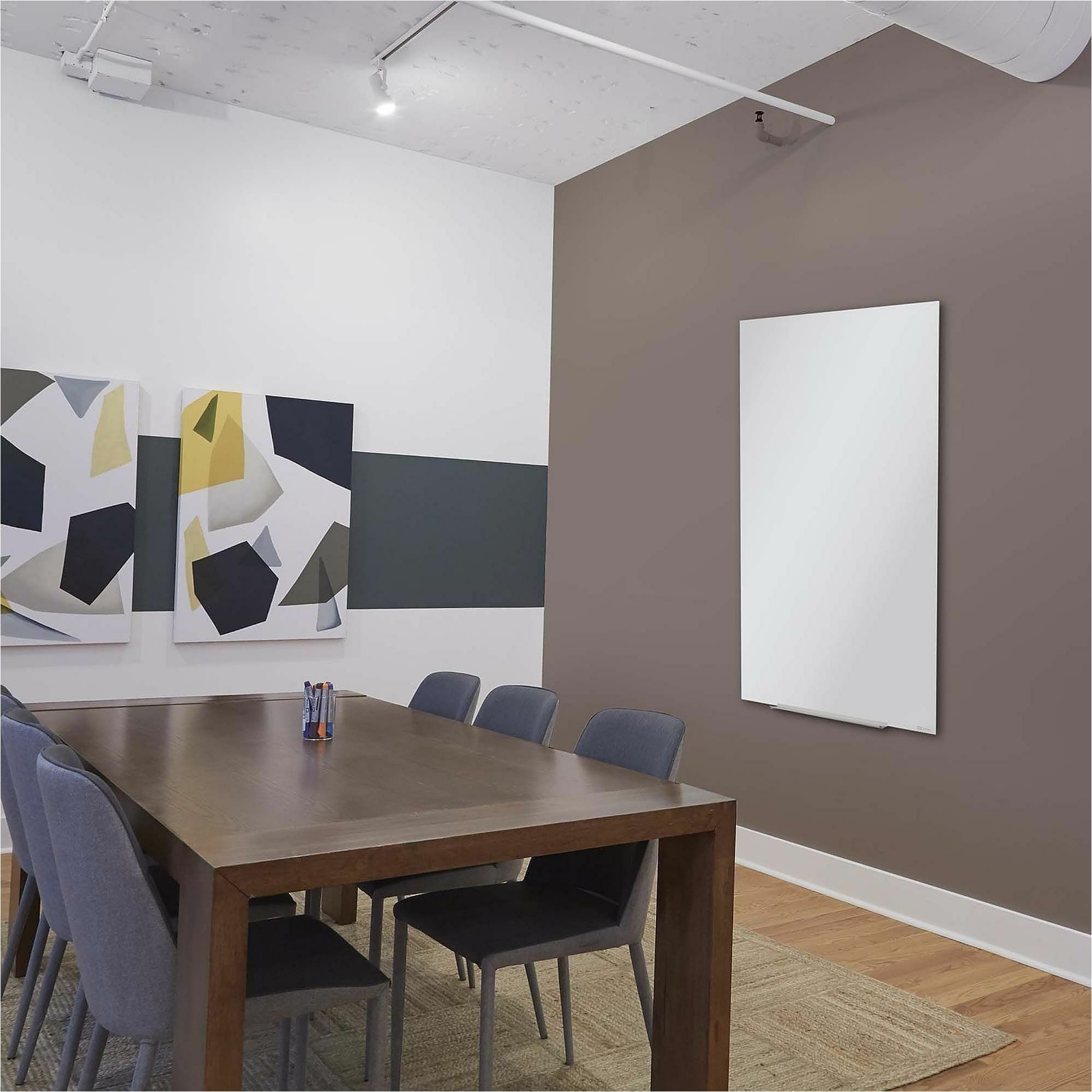 Quartet InvisaMount Vertical Glass Dry-Erase Board - 28x50