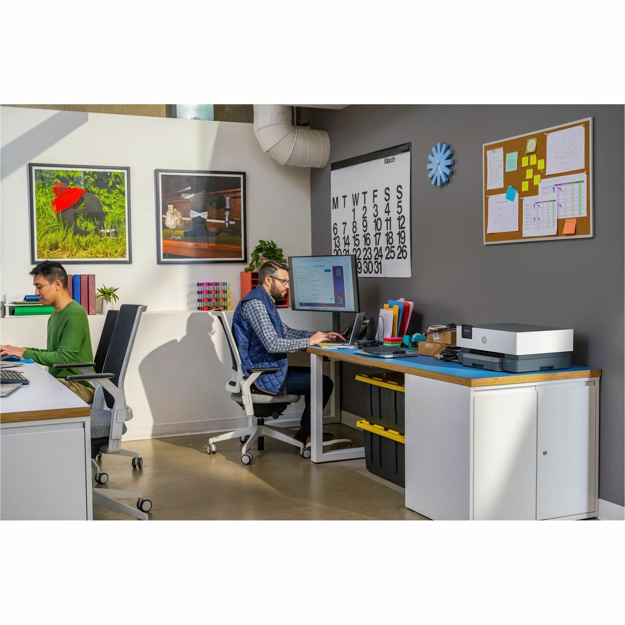 HP Officejet Pro 9110b Desktop Wireless Inkjet Printer - Color