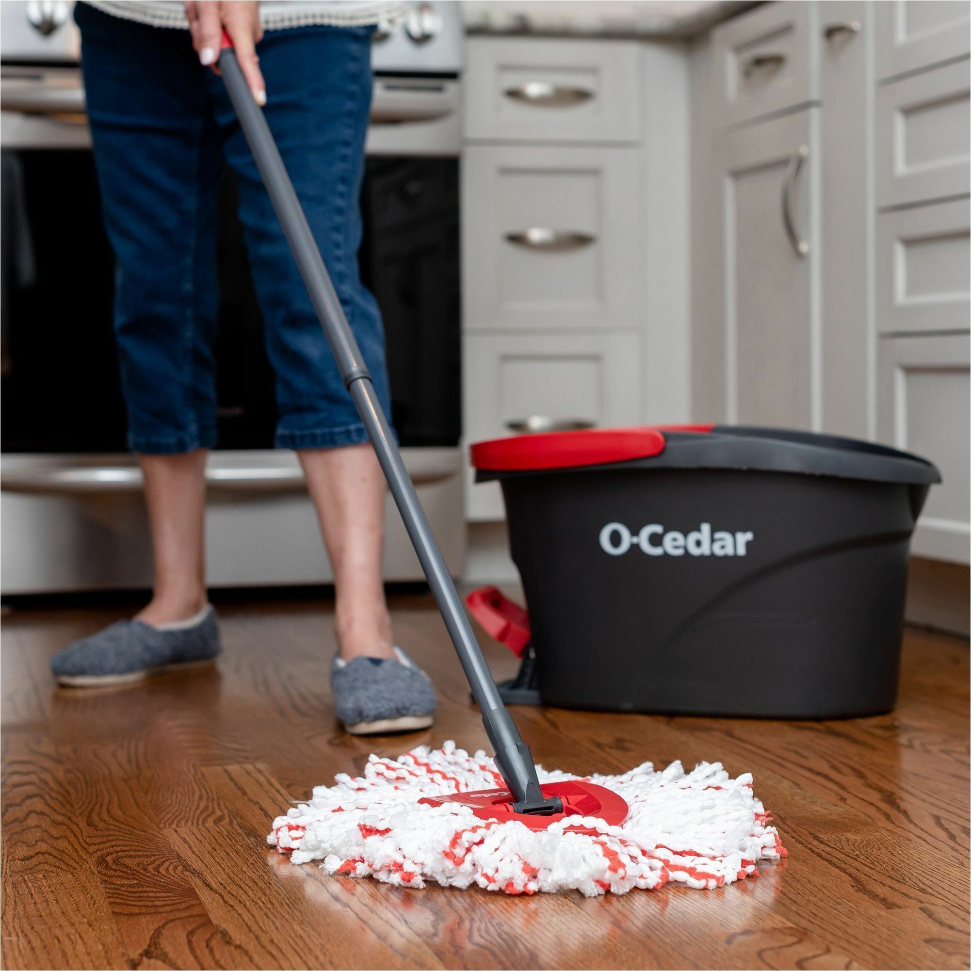 O-Cedar EasyWring Spin Mop & Bucket System with 3 Refills