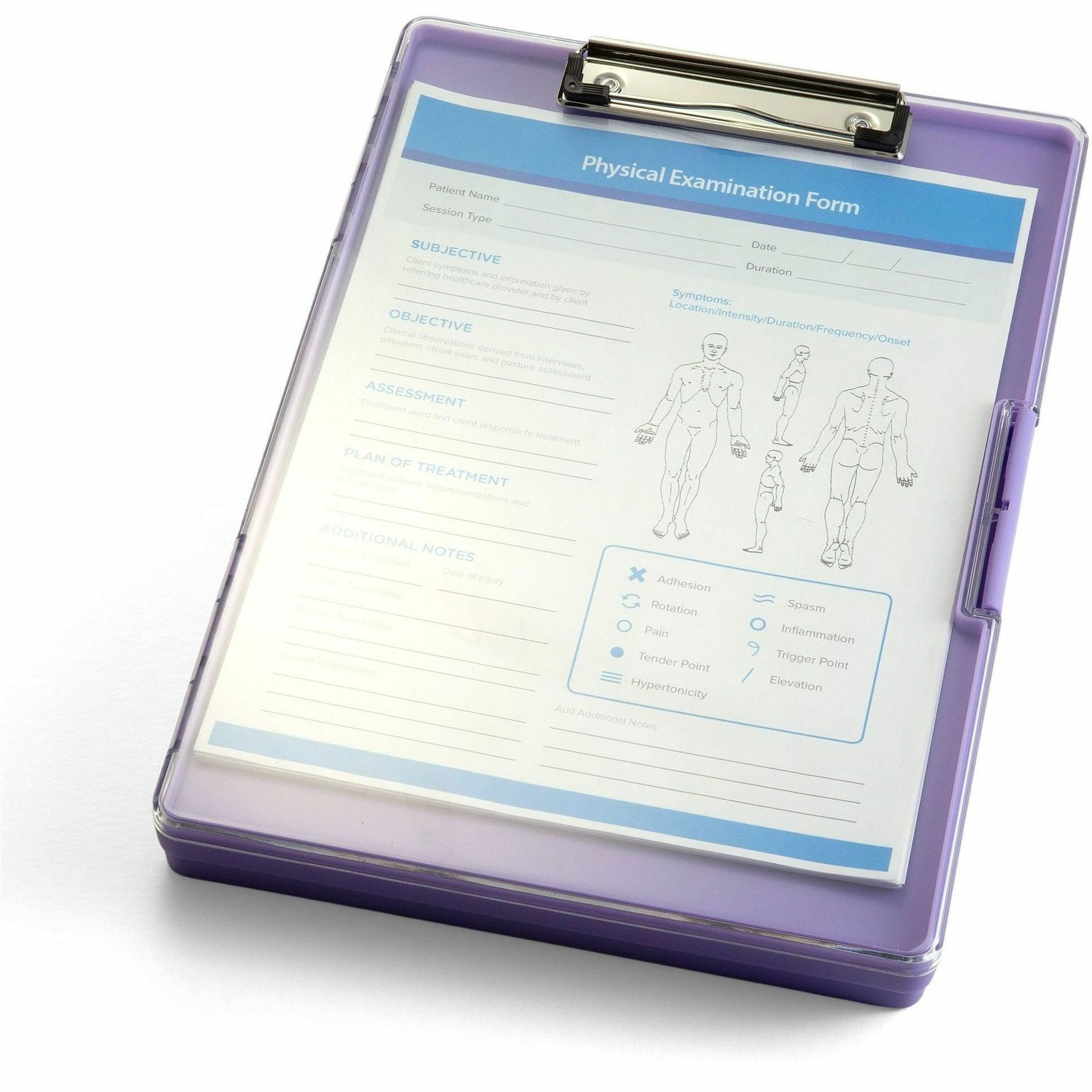 Officemate - Boîte de rangement avec pince