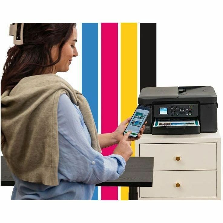 Brother Work Smart MFC-J1360DW Wired & Wireless Inkjet Multifunction Printer - Color - Black