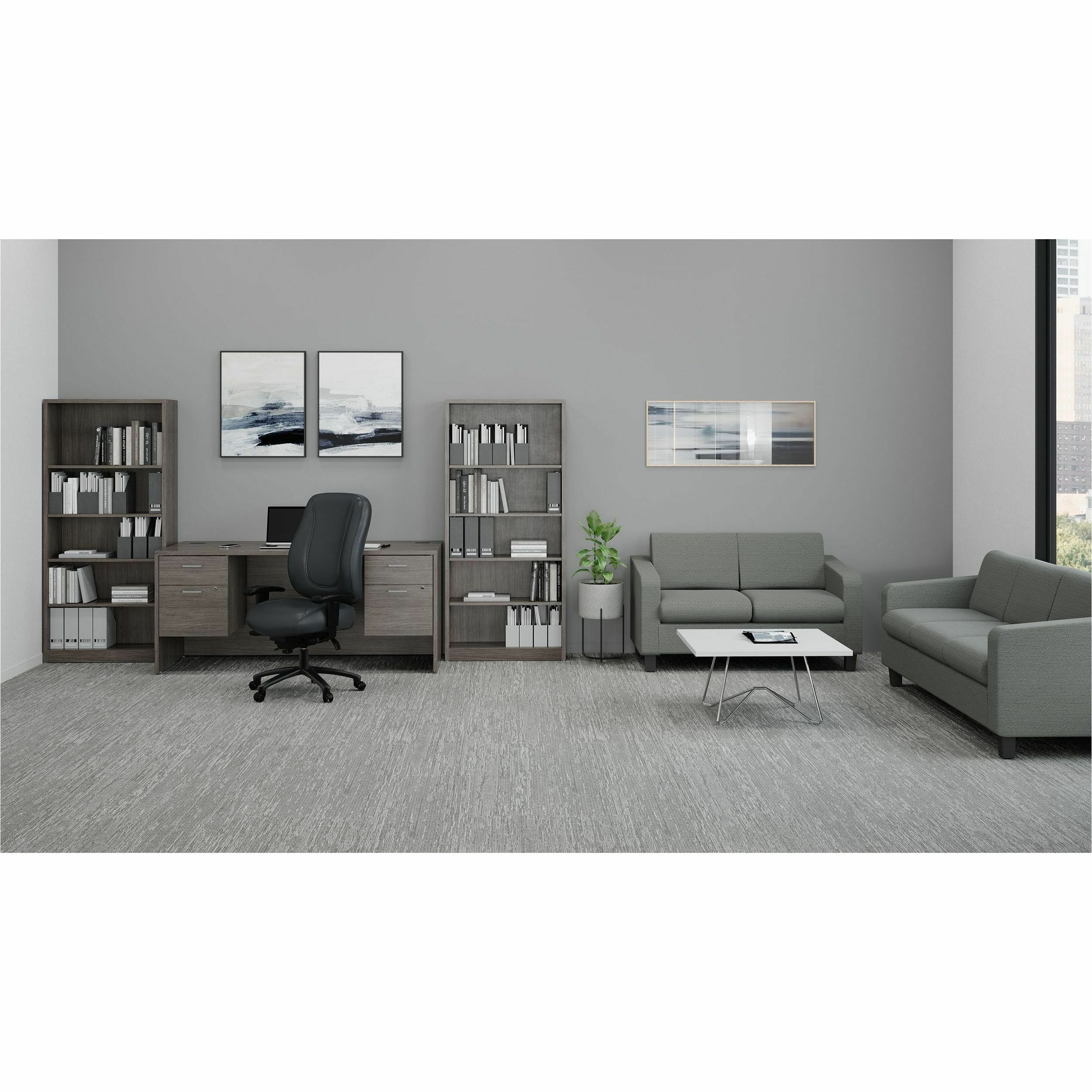 Offices To Go Overtime Multi-Tilter Chair High Back Fabric LuxPlus Black