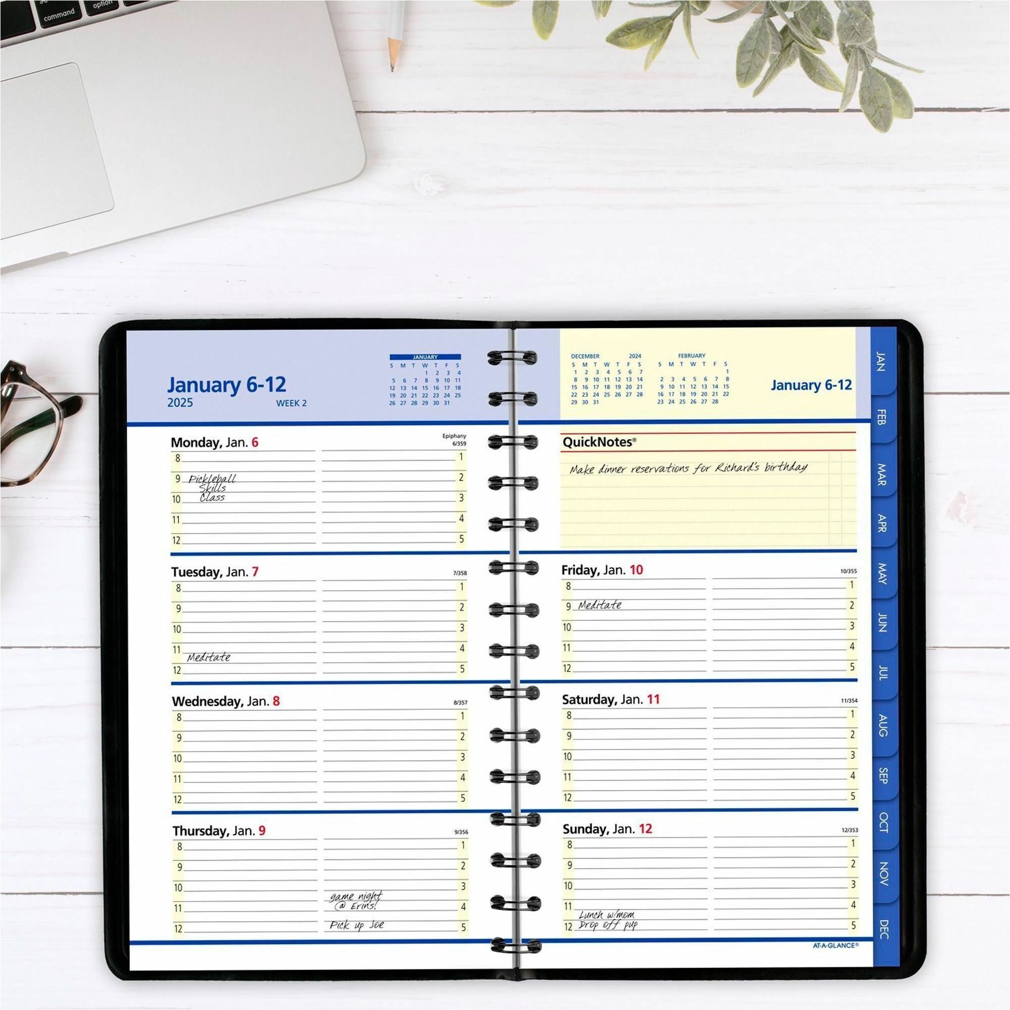 quicknotes weekly monthly appointment book