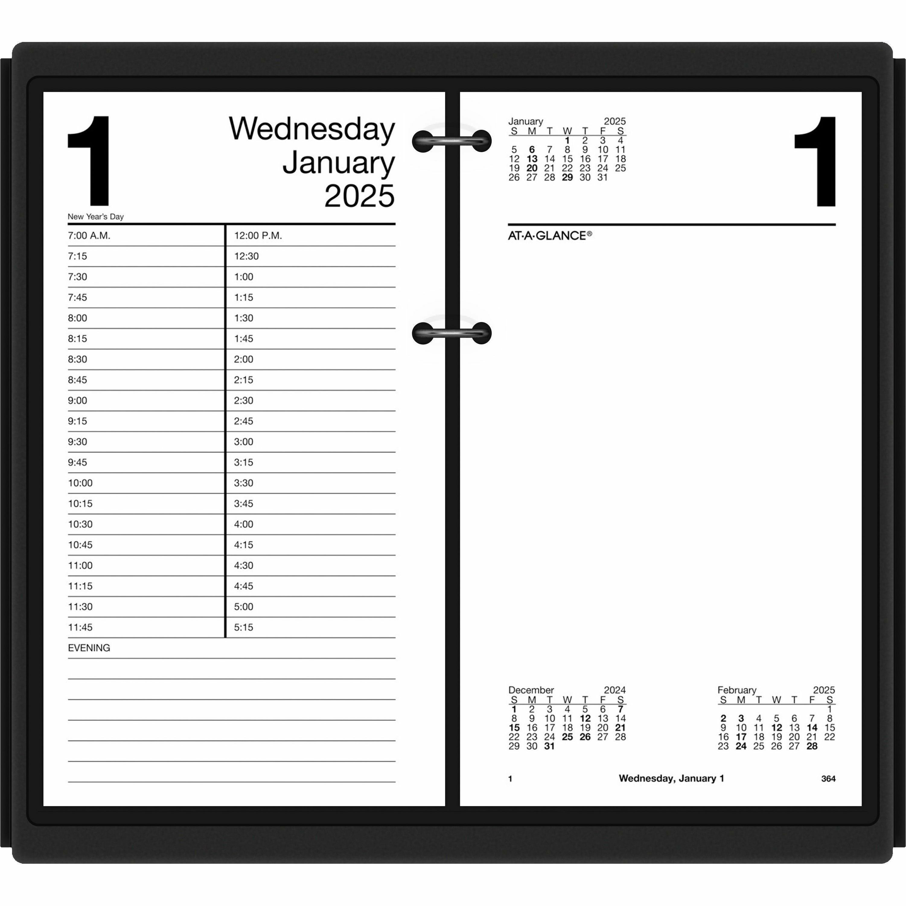 AtAGlance Large Daily Desk Calendar Refill Julian Dates Daily