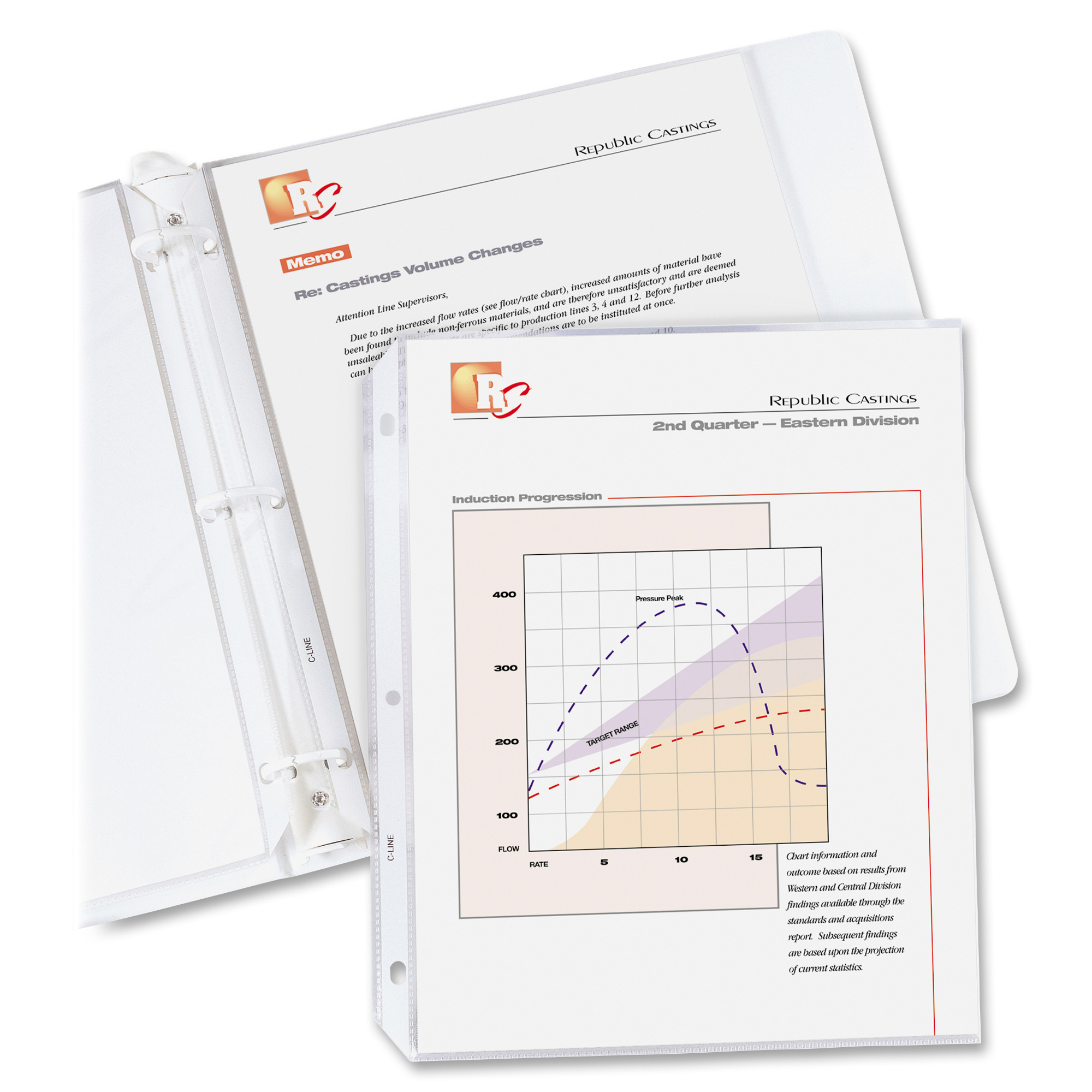 C-Line 62013 Poly Top-Loading Sheet Protectors, Clear - 50 pack