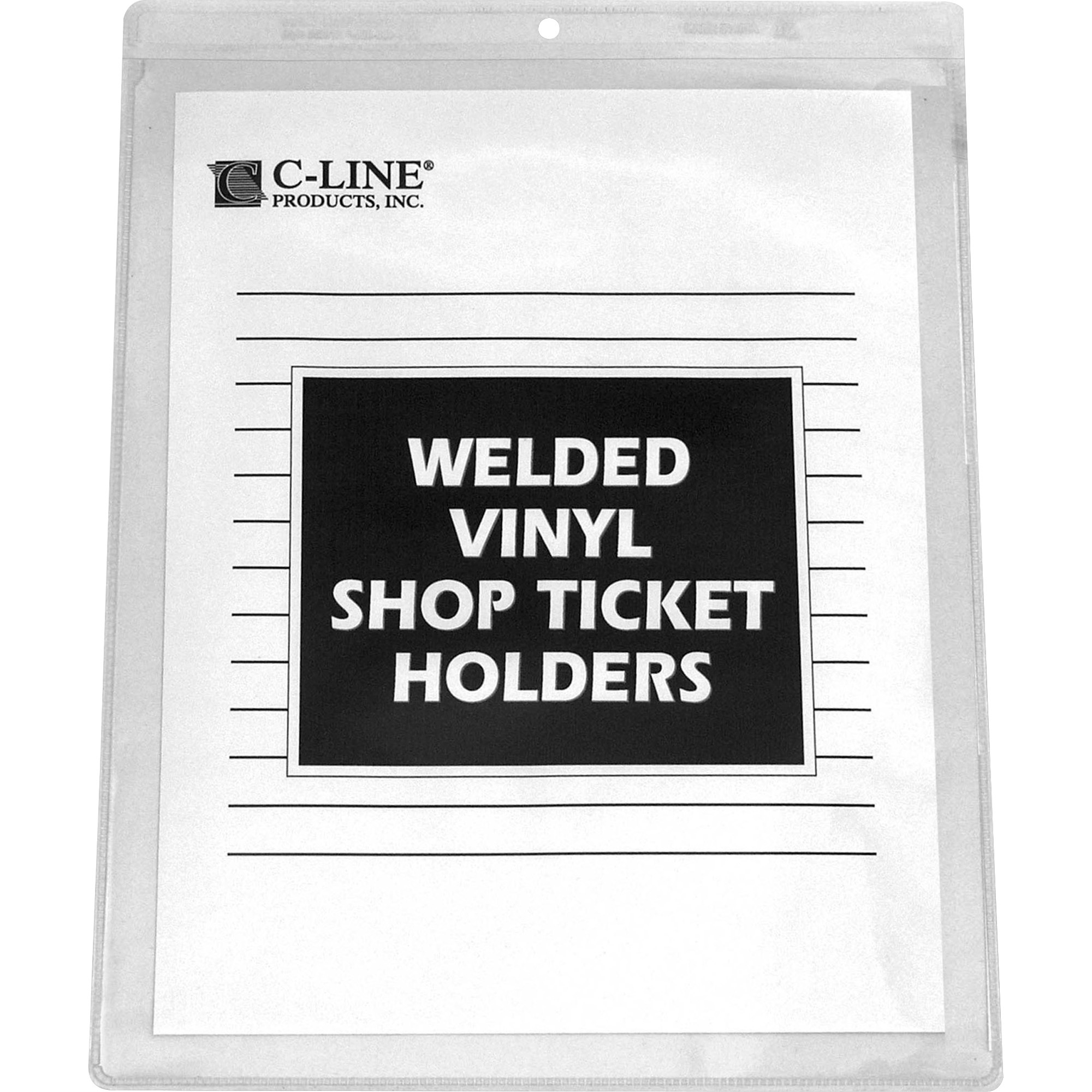 C-Line Vinyl Shop Ticket Holders, Welded - Both Sides Clear
