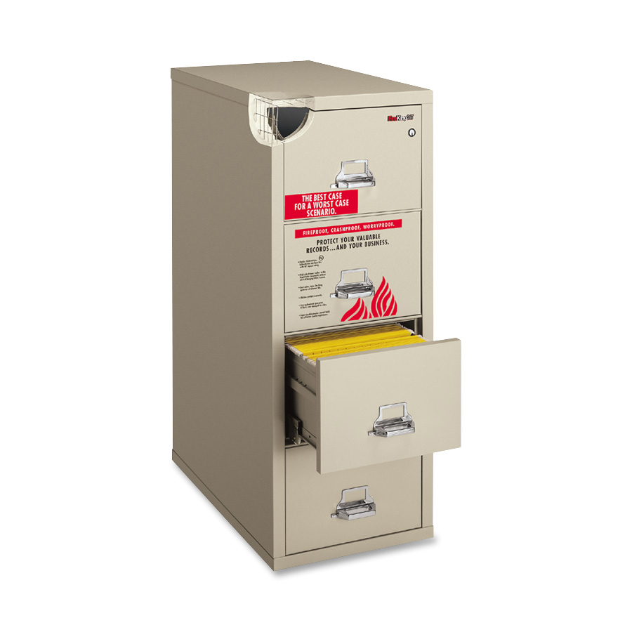 FireKing Insulated Deep File Cabinet - 4-Drawer