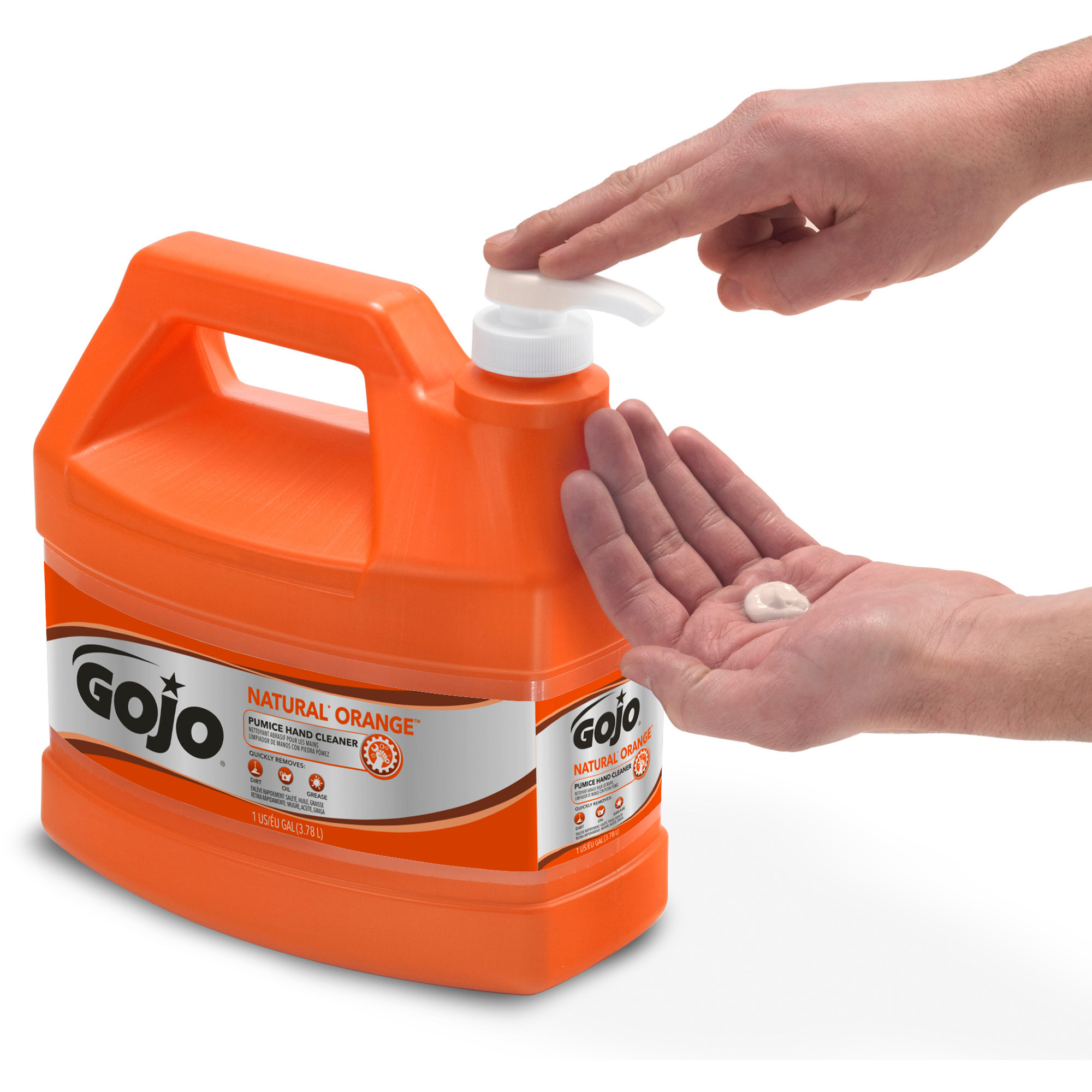 Fast Orange Hand Cleaner, Natural Orange Citrus, Pumice - 15 fl oz