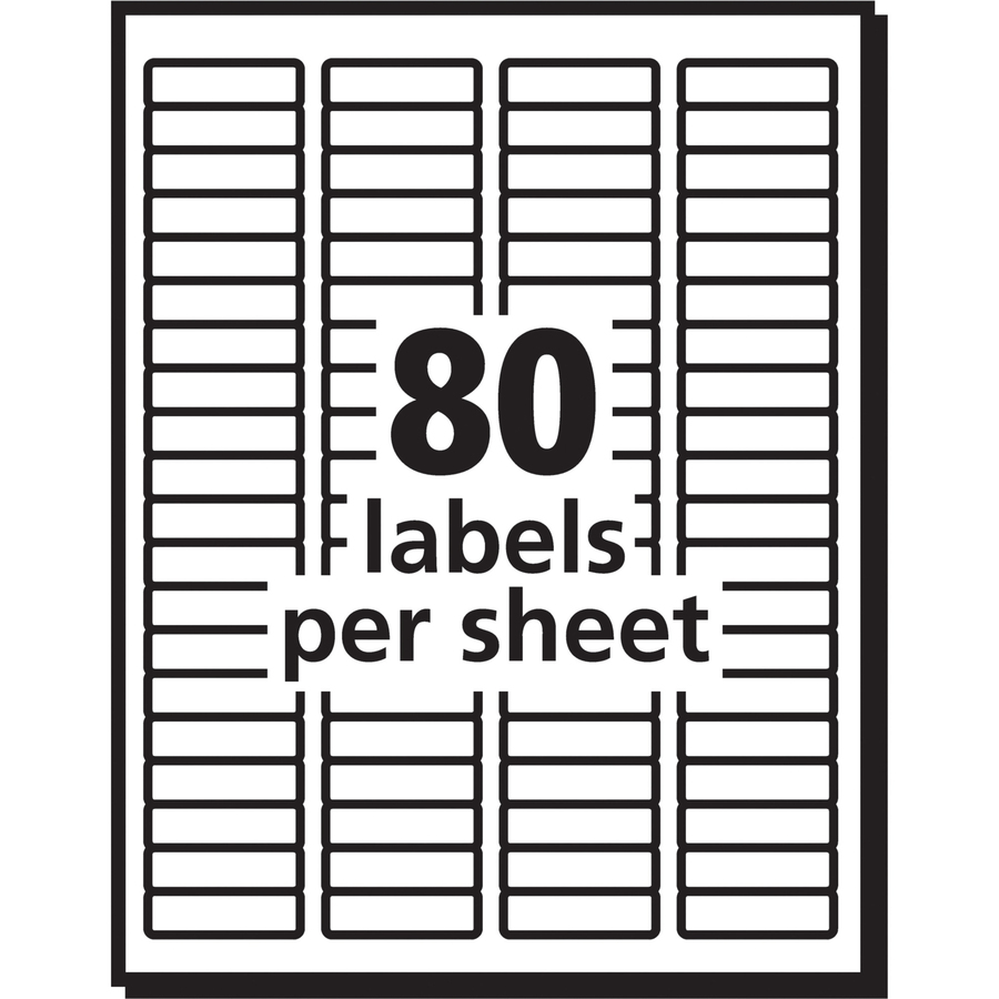 Avery Return Address Labels 1 2 X 1 3 4 2000 Clear Labels 5667
