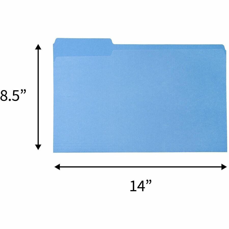 Business Source 1/3 Onglet coup&eacute; format l&eacute;gal Recycl&eacute; Chemise à dossier à onglet sup&eacute;rieur