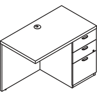 Picture of Lacasse Concept 70 Return - 3-Drawer