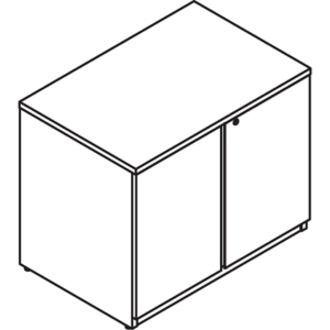 Picture of Lacasse Concept 400E Bookcase Unit with Doors