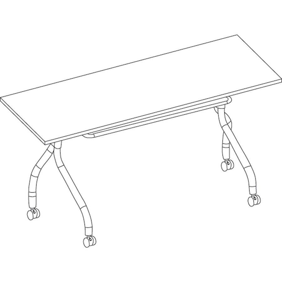 Lorell Flip Top Training Table