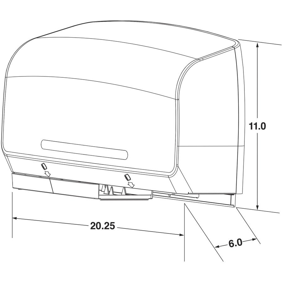 Picture of Scott Mod Coreless JRT Twin Bathroom Tissue Dispenser