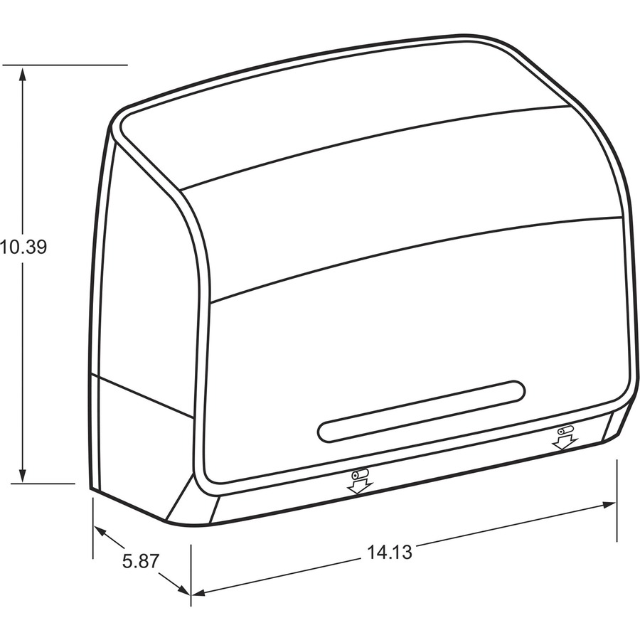 Picture of Scott Mod Coreless JRT Jr. Bathroom Tissue Dispenser