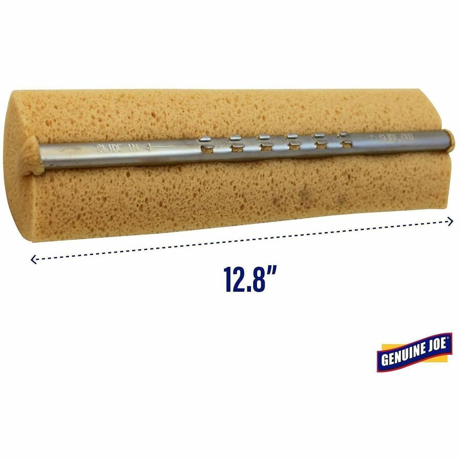 Genuine Joe Roller Sponge Mop Refill - Natural - 1 Each